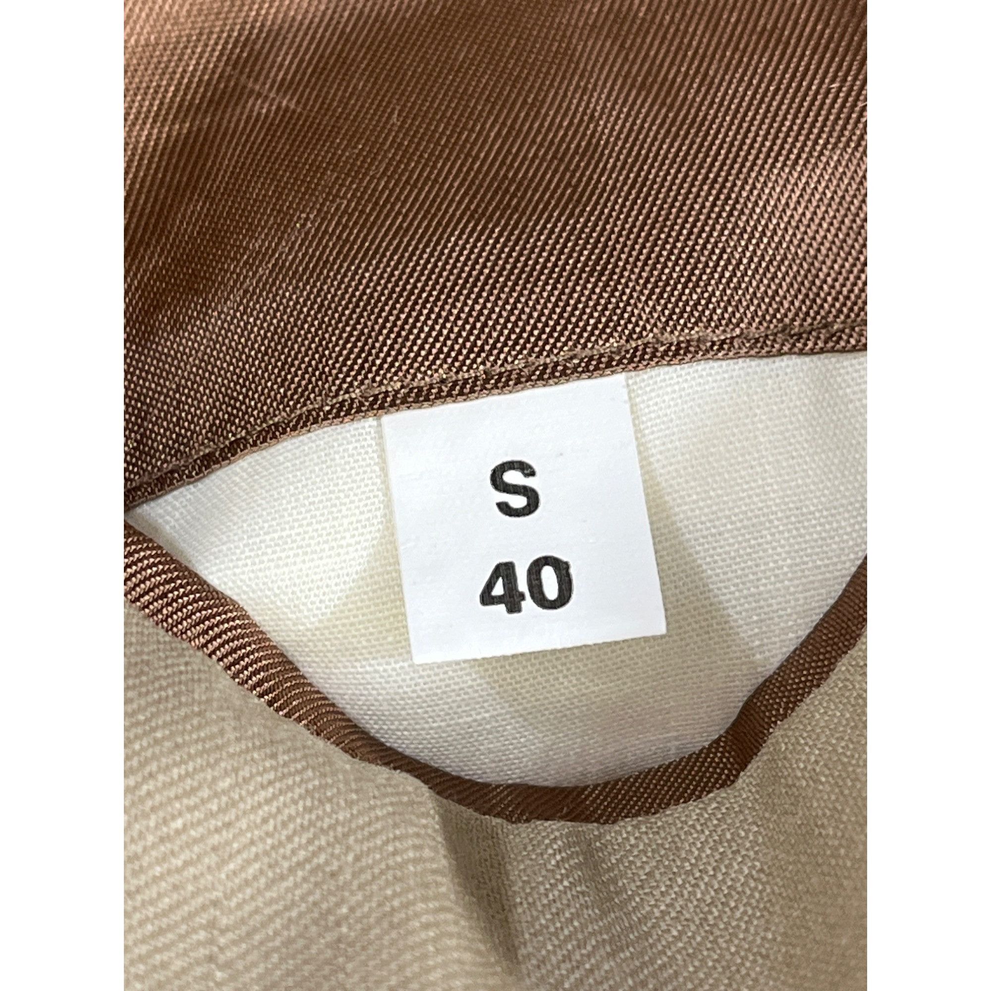 Haspel Haspel Men's Tan 100% Wool Blazer Size 40S SKU 6063 Size 40S - 7 Thumbnail