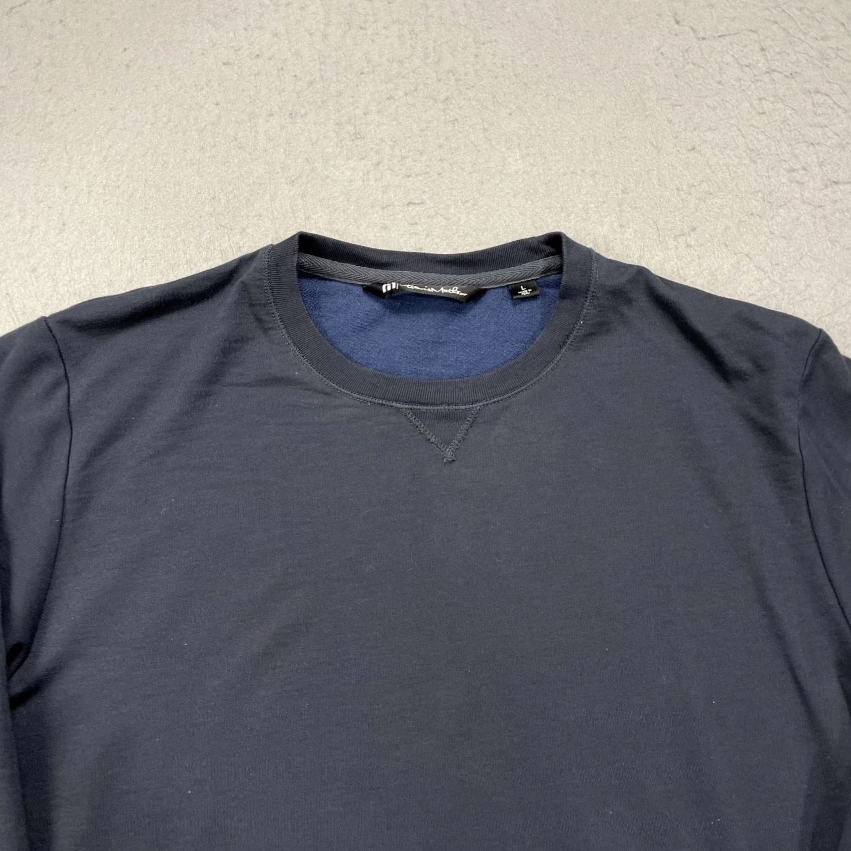 TravisMathew Travis Mathew Sweatshirt Mens Large Blue Cloud Blend Crewneck Golf Pullover Size US L / EU 52-54 / 3 - 2 Thumbnail