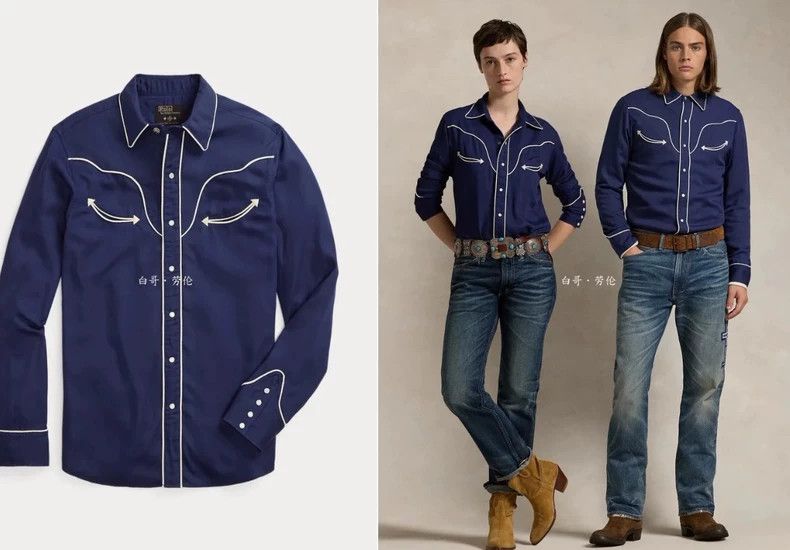 RRL Ralph Lauren RRL Ralph Lauren Classic Western Style Musician Laughing S Size US S / EU 44-46 / 1 - 5 Thumbnail