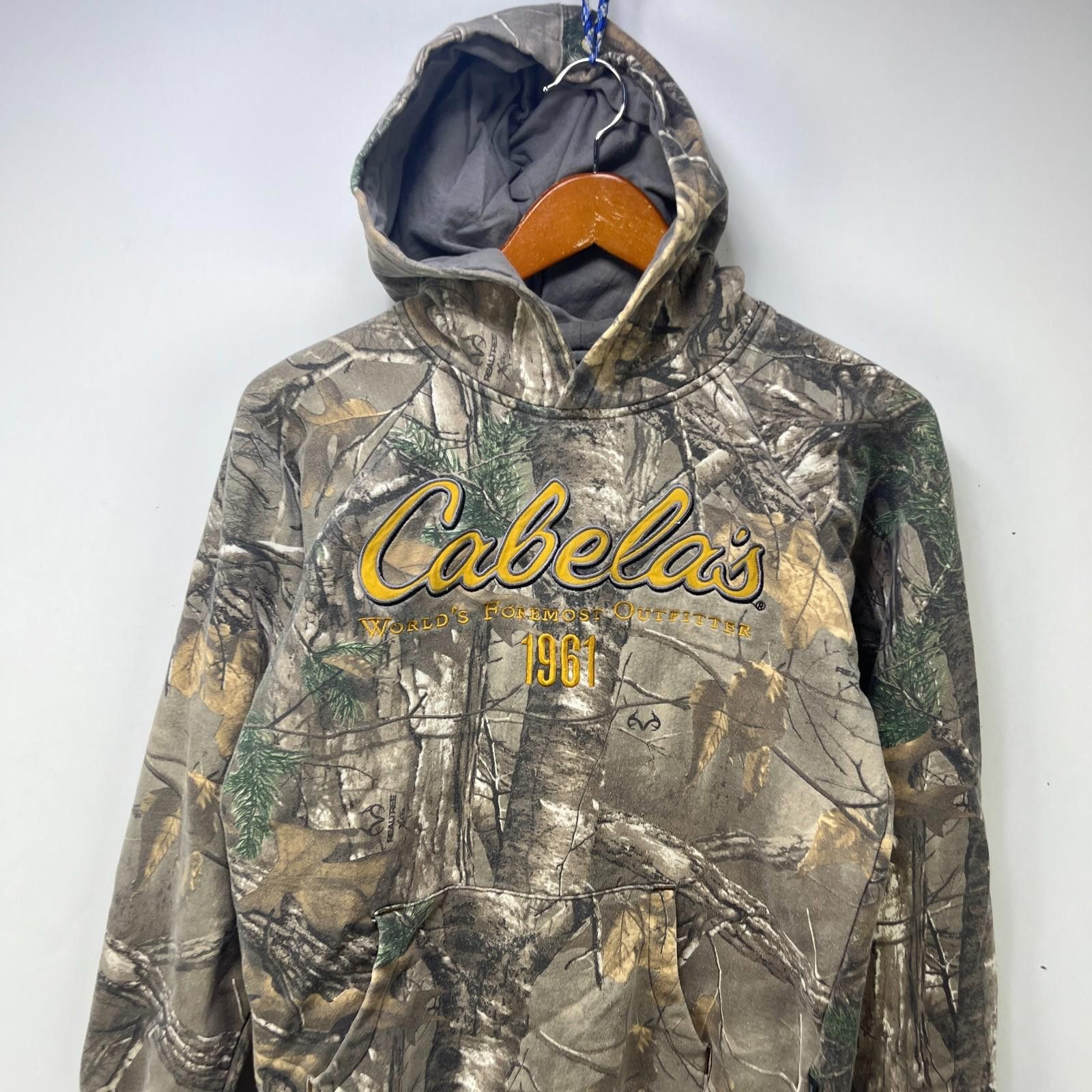 Cabelas Vintage Cabela's Real Tree Camo Hoodie Youth XL Size US XL / EU 56 / 4 - 2 Thumbnail