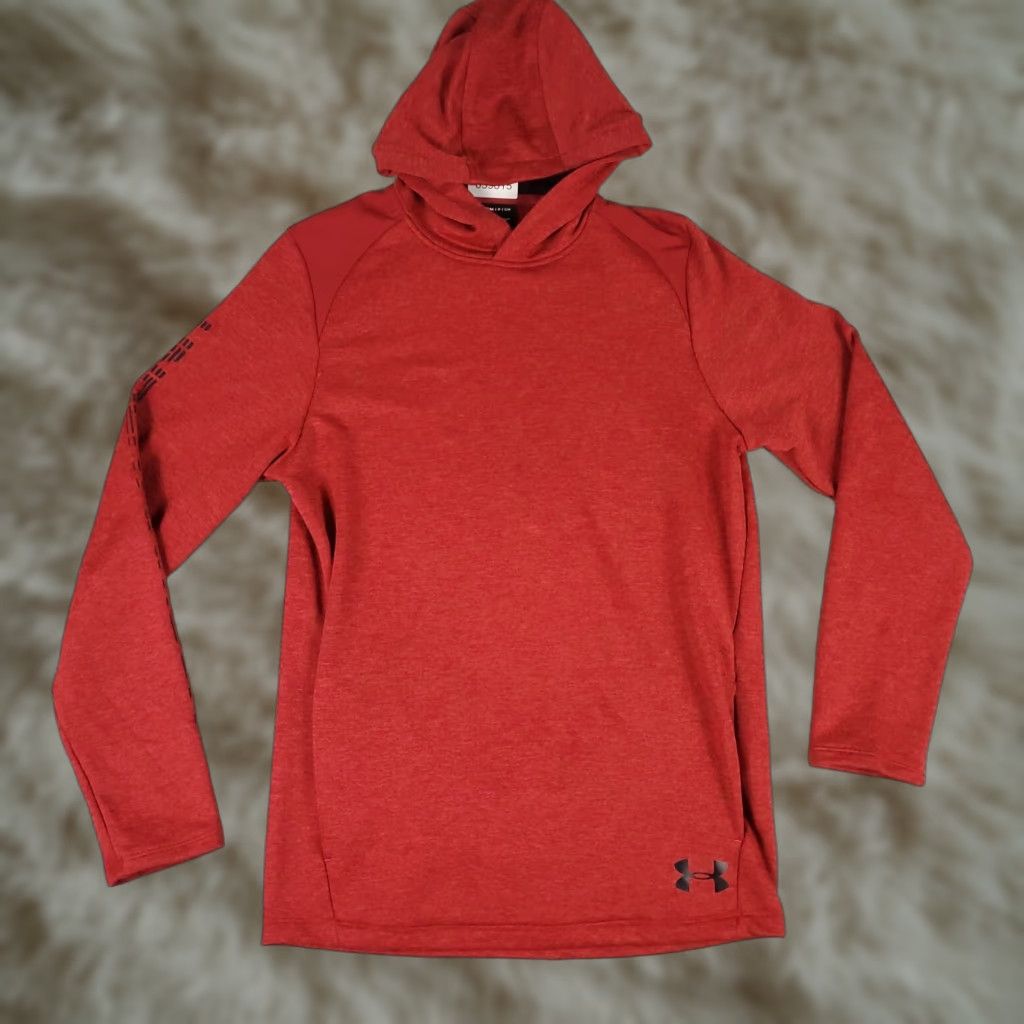 Under Armour Under Armour Hoodie Mens Small Red Casual Pullover Sweatshirt Sweater Size US S / EU 44-46 / 1 - 1 Thumbnail