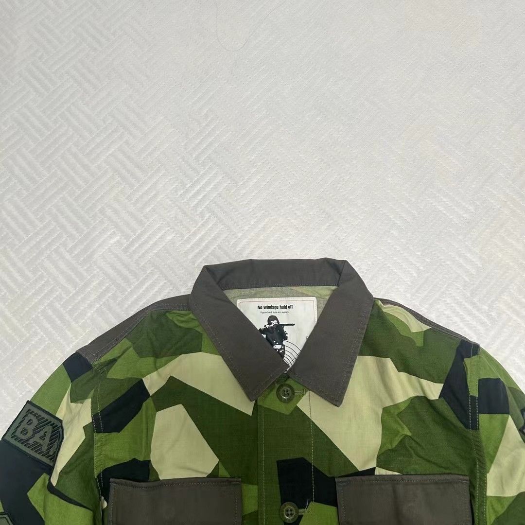 Bape SPLINTER CAMO MILITARY SHIRT Size US M / EU 48-50 / 2 - 3 Thumbnail