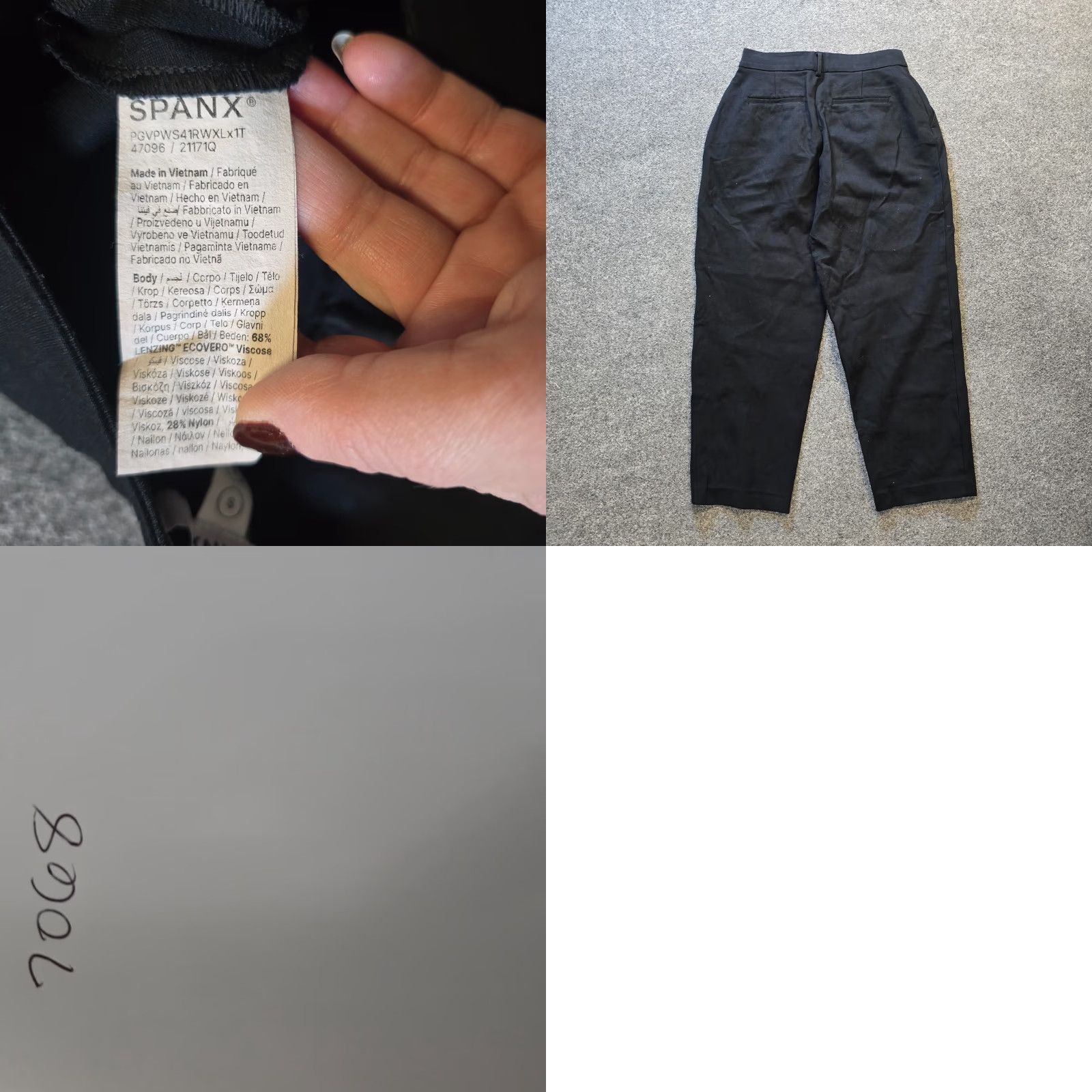 Spanx Spanx Pants Womens Size Small Black Perfect Fit Ponte Barrel Leg Pockets Casual Shirt Size 28" / US 6 / IT 42 - 8 Thumbnail