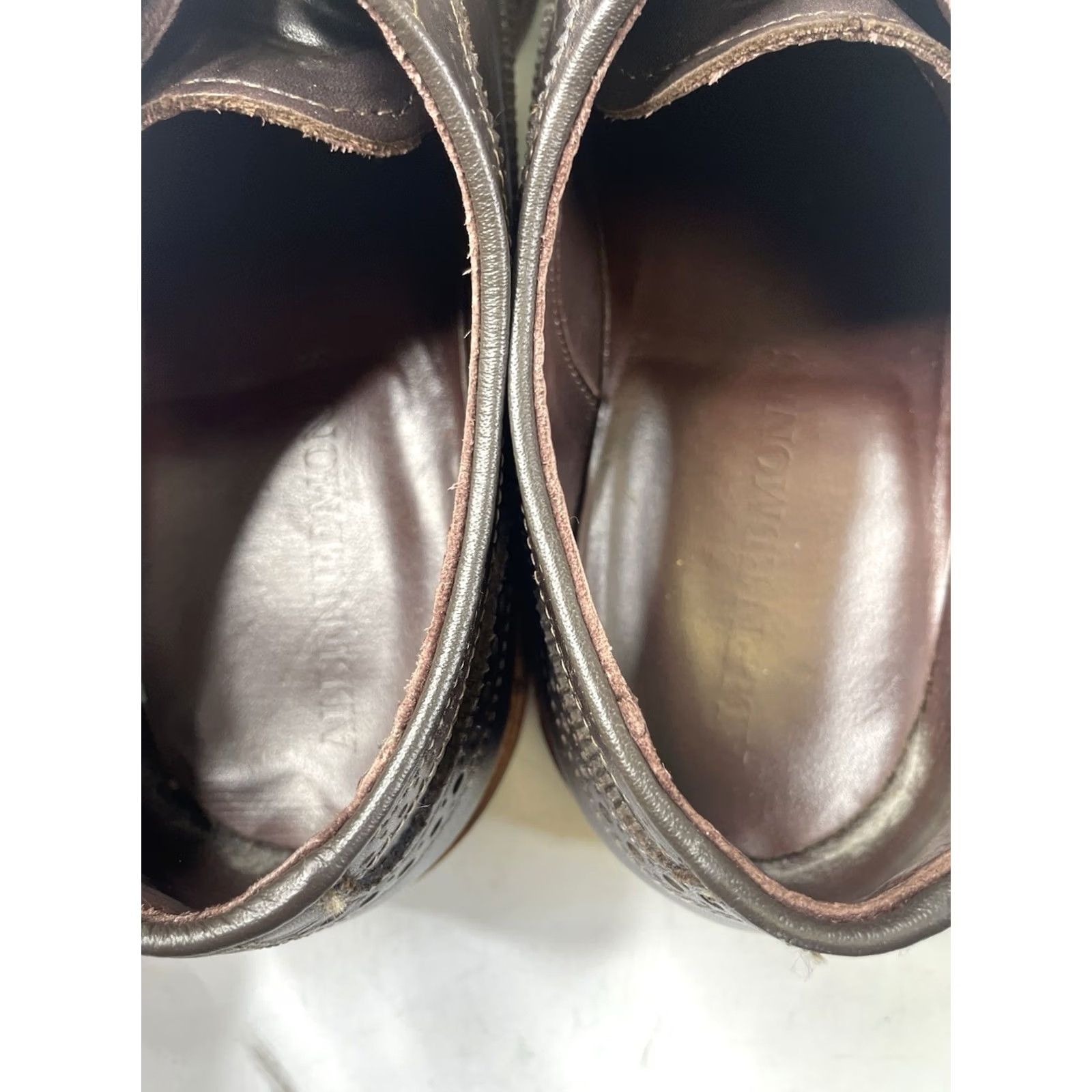 Allen Edmonds Allen Edmonds McTavish Wingtip Oxford Brogue Mens 11.5 EEE Brown Leather Dress Shoes Size US 12 / EU 45 - 3 Thumbnail