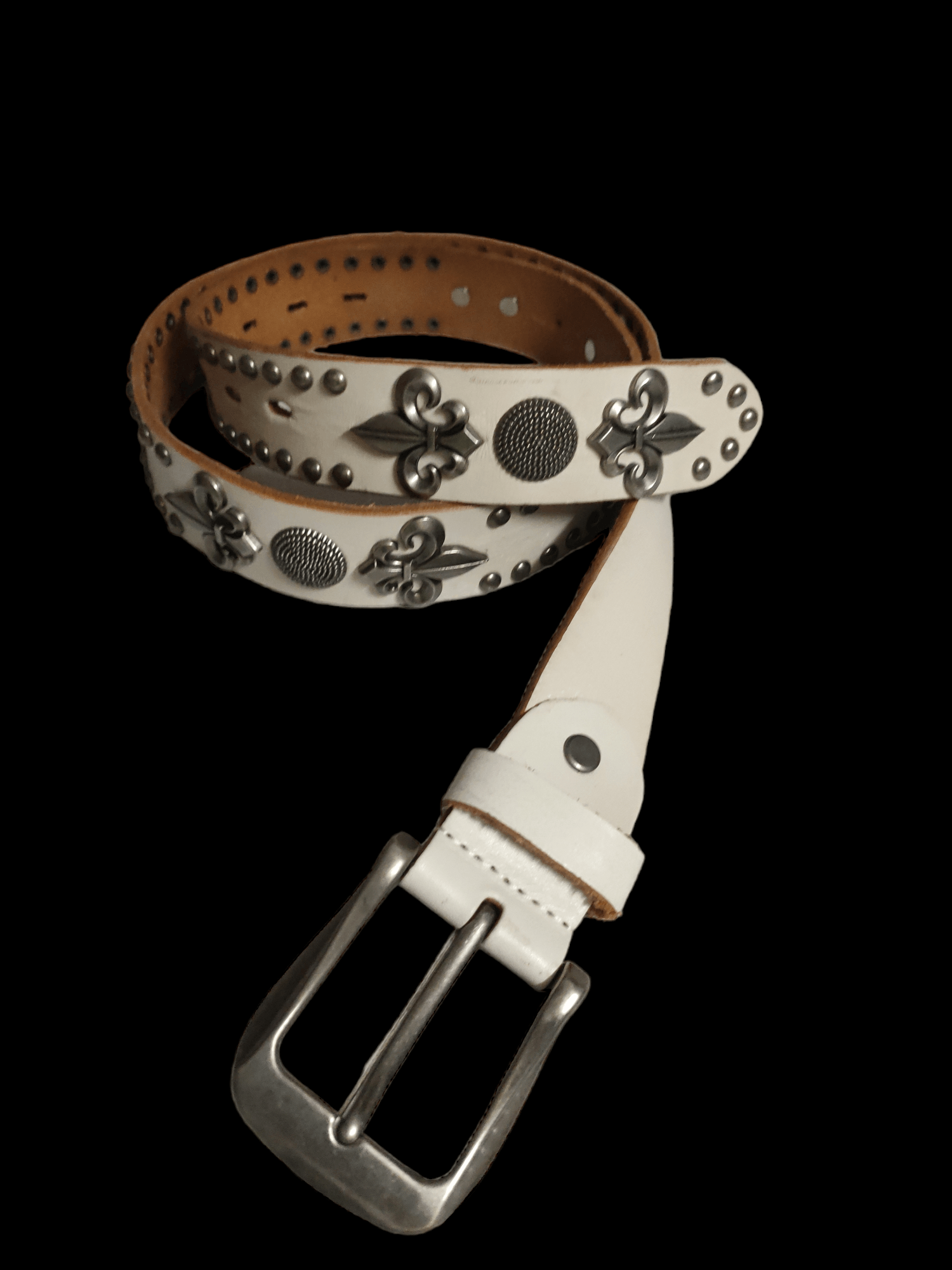 Studded Belt Leather Handmade inspired Chrome Hearts