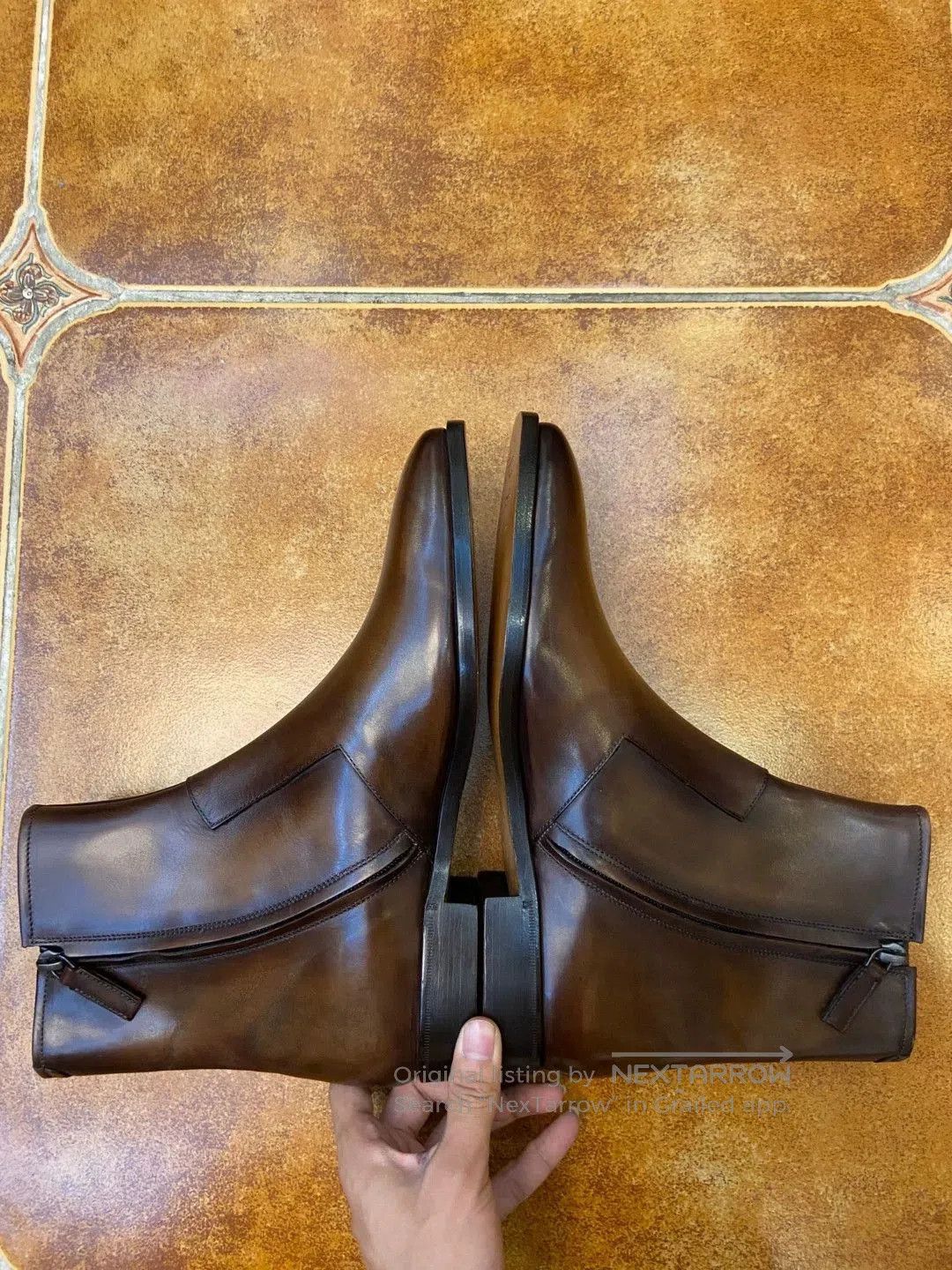 Berluti Brown Leather Ankle Boots Size 7. Size US 7 / EU 40 - 5 Thumbnail