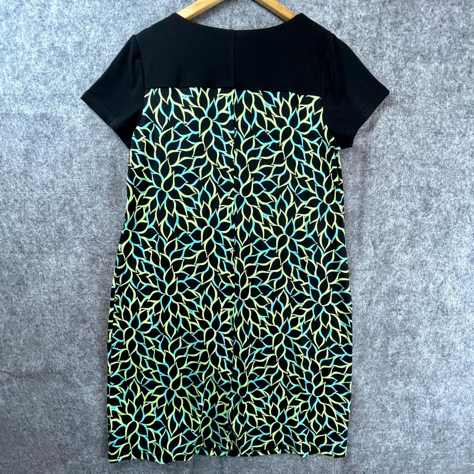 Bob Mackie Bob Mackie Dress M Black Green Patterned Stretch Artsy Size M / US 6-8 / IT 42-44 - 2 Thumbnail