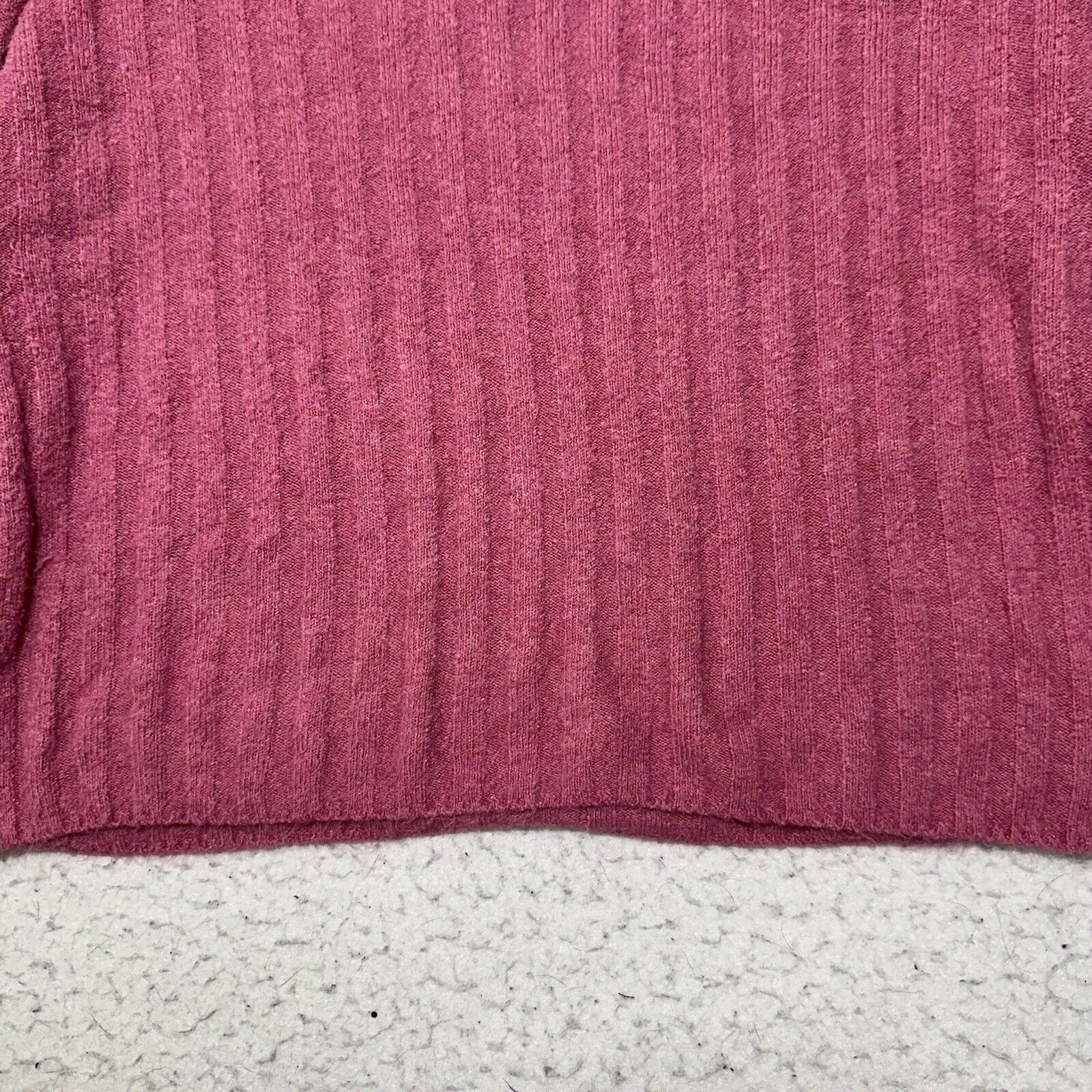 American Eagle Outfitters American Eagle XS Cropped Crewneck Sweater Pink Knit Size XS / US 0-2 / IT 36-38 - 5 Thumbnail