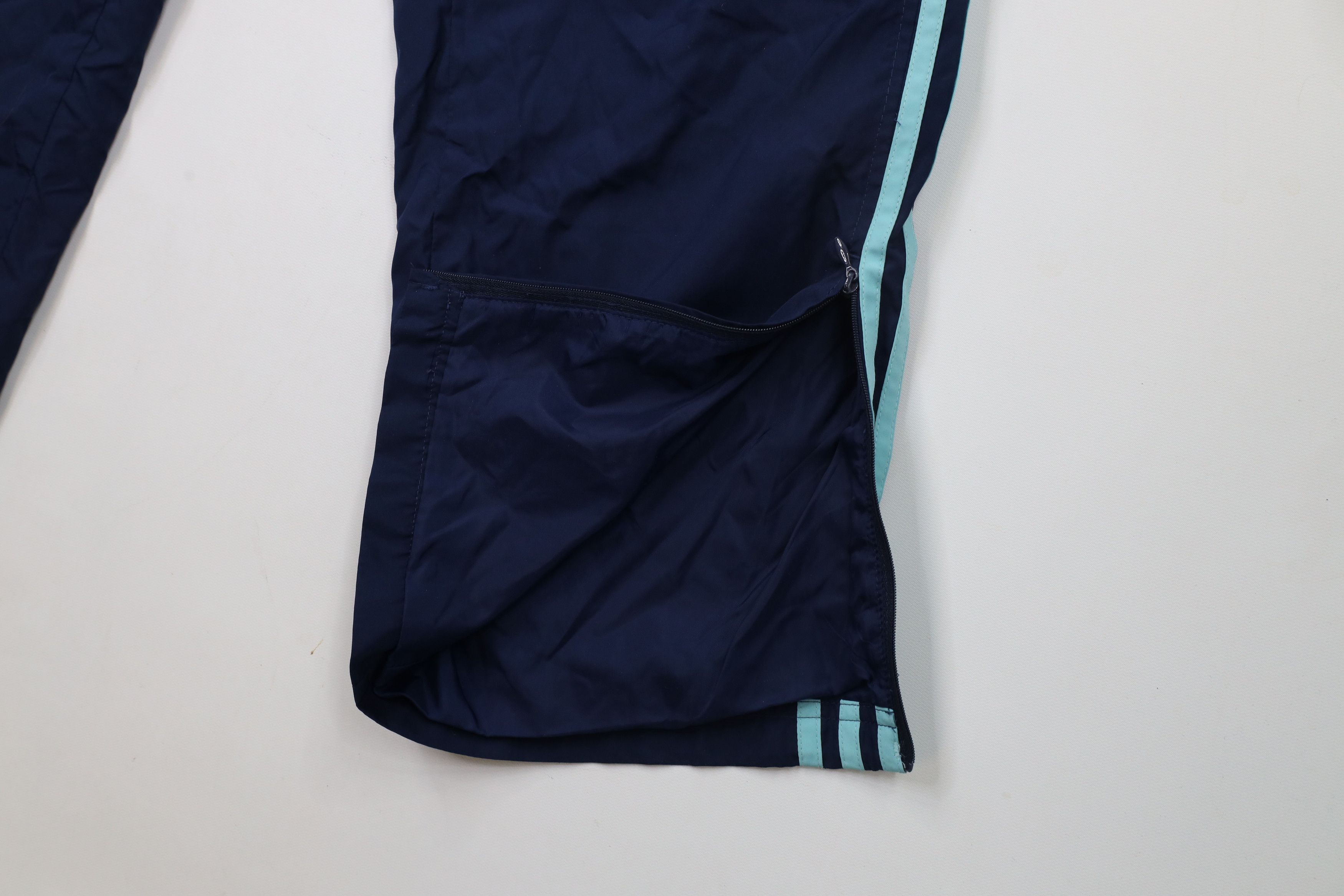 Adidas × Vintage Vintage Y2K Adidas Striped Babydoll Wide Leg Pants Blue Size 30" / US 8 / IT 44 - 6 Thumbnail