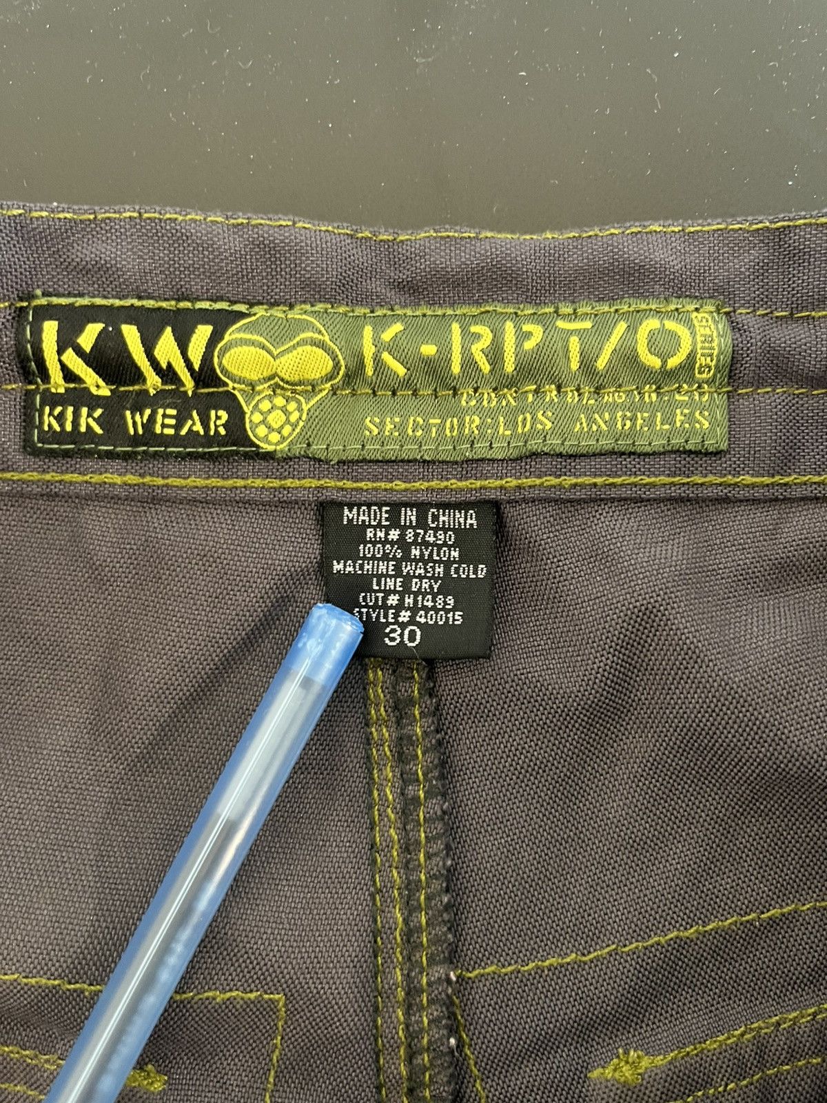 Vintage Kik wear pants wide leg baggy cargo vintage Size US 30 / EU 46 - 4 Thumbnail