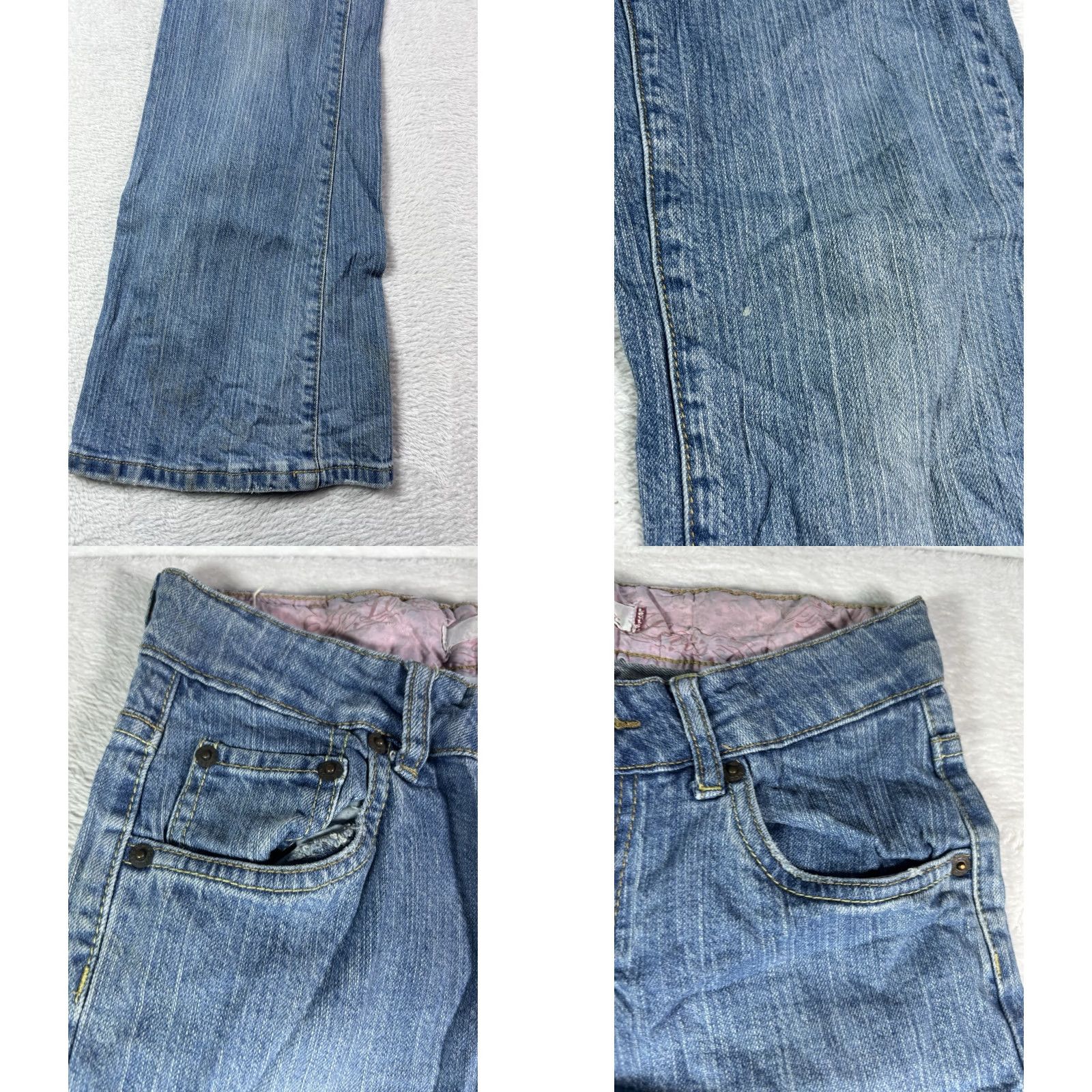 Levi's VINTAGE Levi's 517 Jeans Womens 14 Reg Blue Denim Flare Rise 5-Pocket Logo Stretch 90s USA City 517 Size 36" / US 14 / IT 50 - 10 Thumbnail