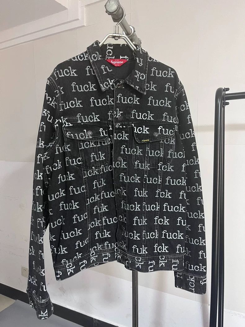 Supreme Supreme Fuck Denim Jacket L Size US L / EU 52-54 / 3 - 1 Thumbnail