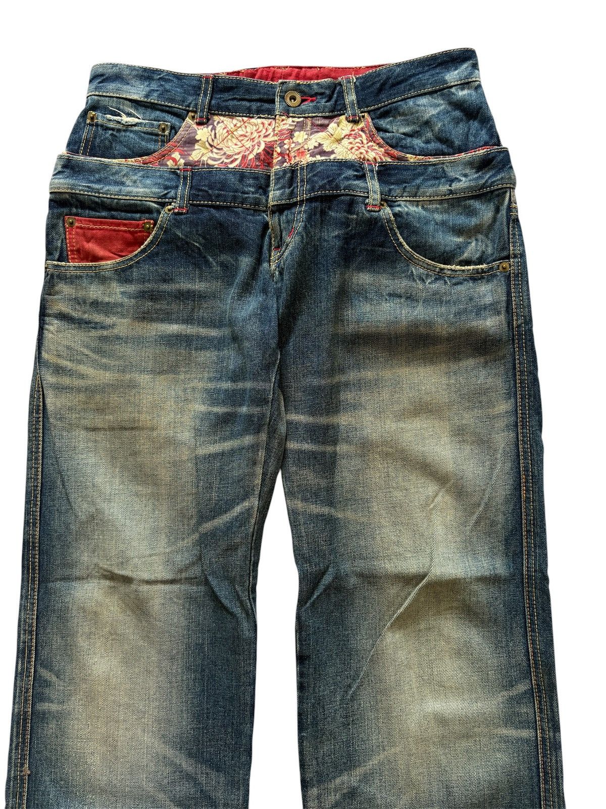 Eternal ETERNAL DOUBLE WAIST DISTRESSED JEANS Size US 32 / EU 48 - 3 Thumbnail