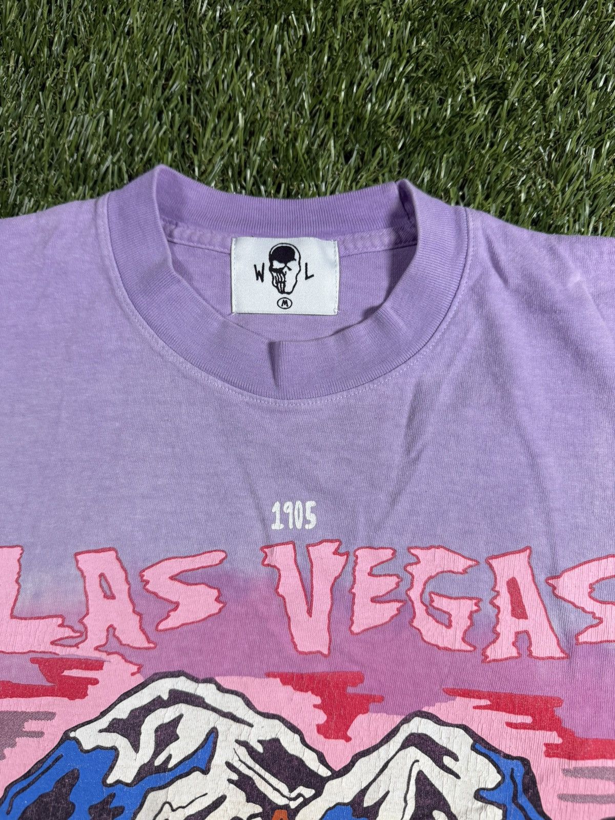 Warren Lotas Y2k Warren Lotas Las Vegas Skeleton Mountain Art Tye Dye Tee Size US M / EU 48-50 / 2 - 2 Thumbnail