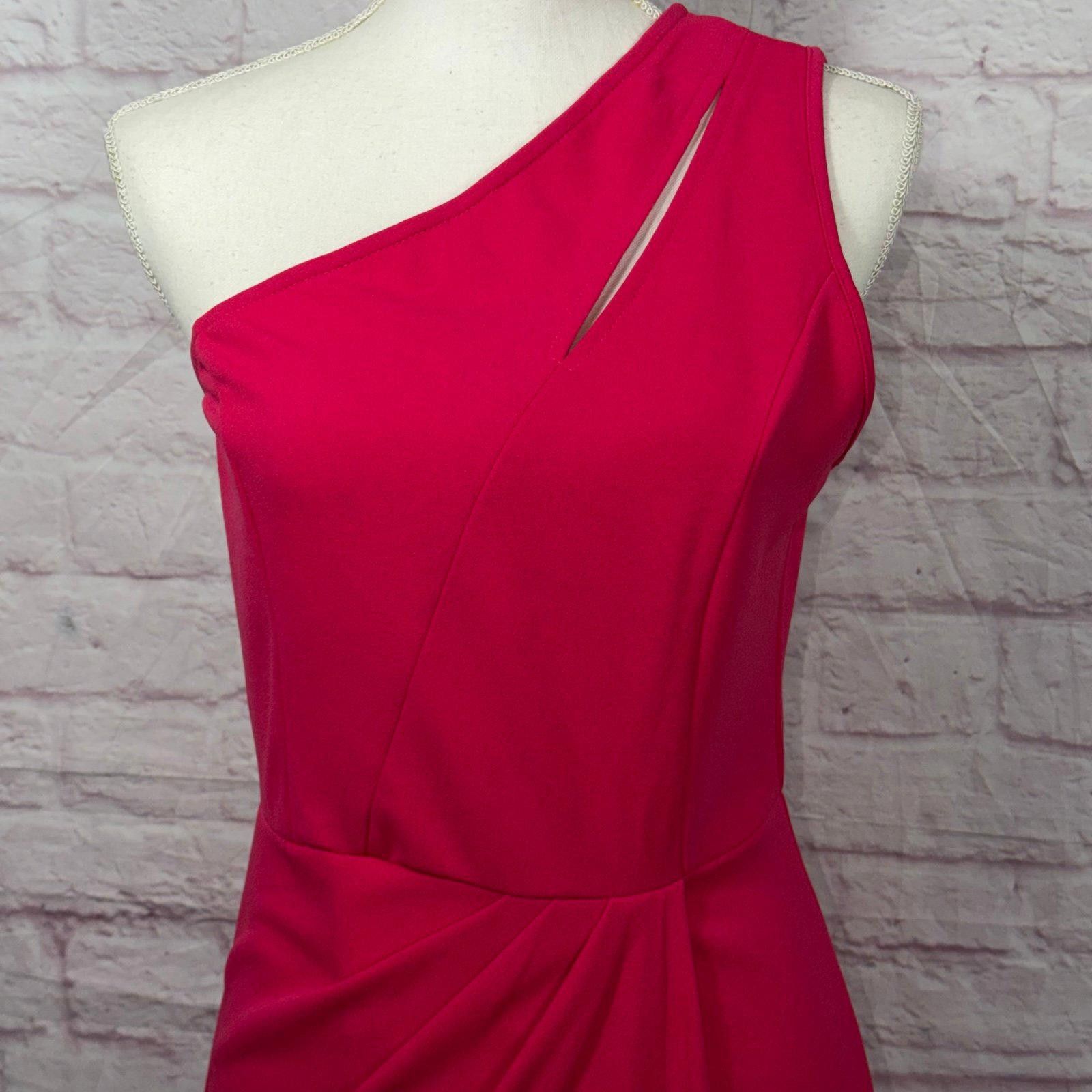 Other PrettyGarden Women's Medium One-Shoulder Pink Dress NWT Size M / US 6-8 / IT 42-44 - 3 Thumbnail