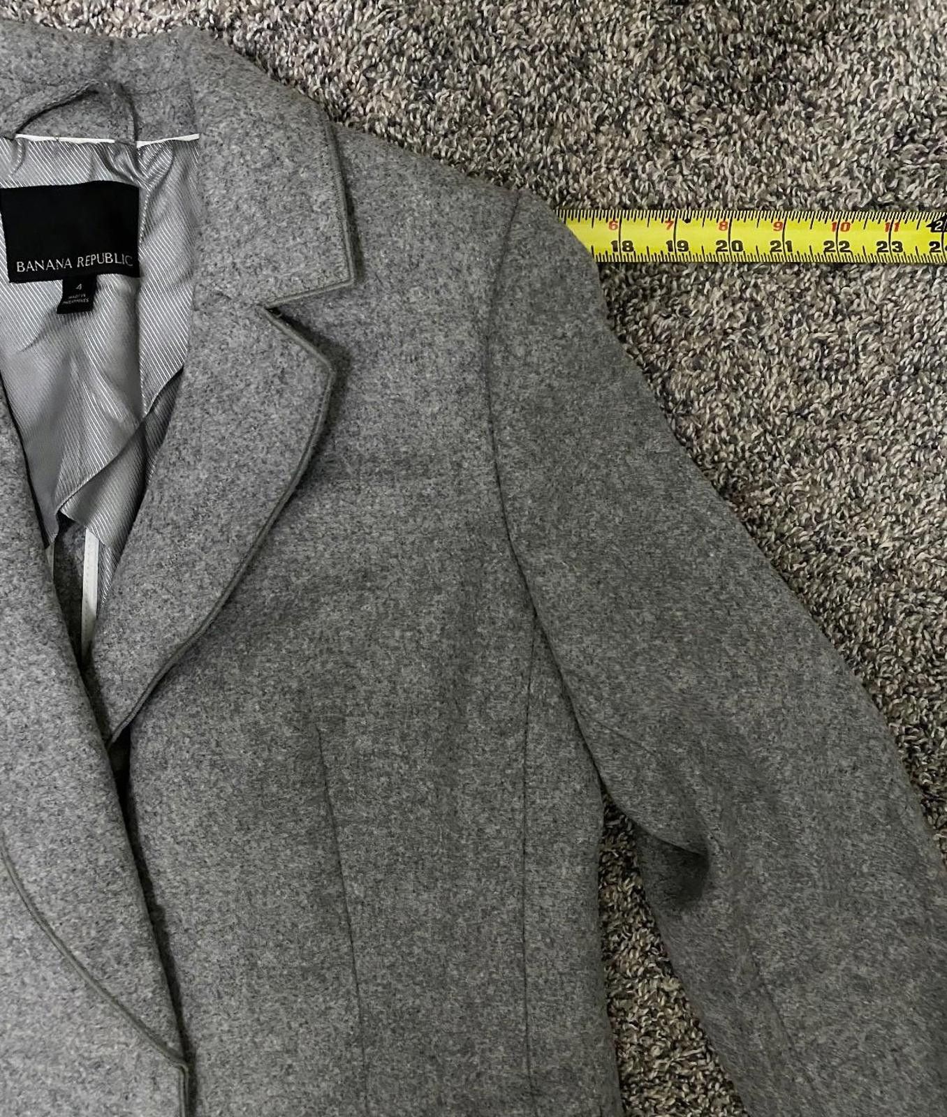 Other NOVA FIDES Blazer Wool Coat in Grey (US 4) Size S / US 4 / IT 40 - 8 Thumbnail