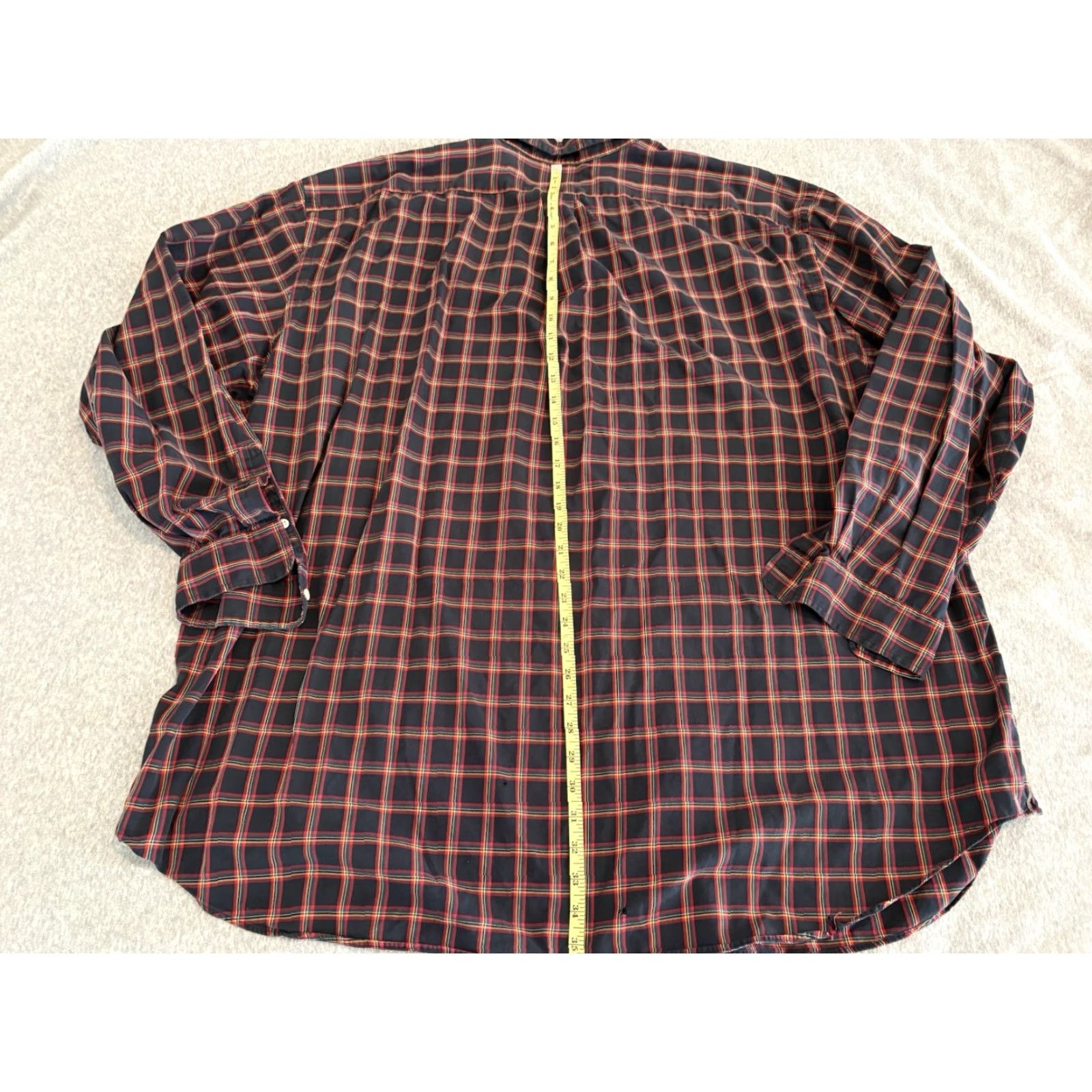 Polo Ralph Lauren Polo Ralph Lauren Blake Long Sleeve Button-Up Pony Shirt Black Red 4XLT FLAWED Polo Ralph Lauren Shirt Men 4XLT Black Long Sleeve Button-Up Size US XXL / EU 58 / 5 - 7 Thumbnail