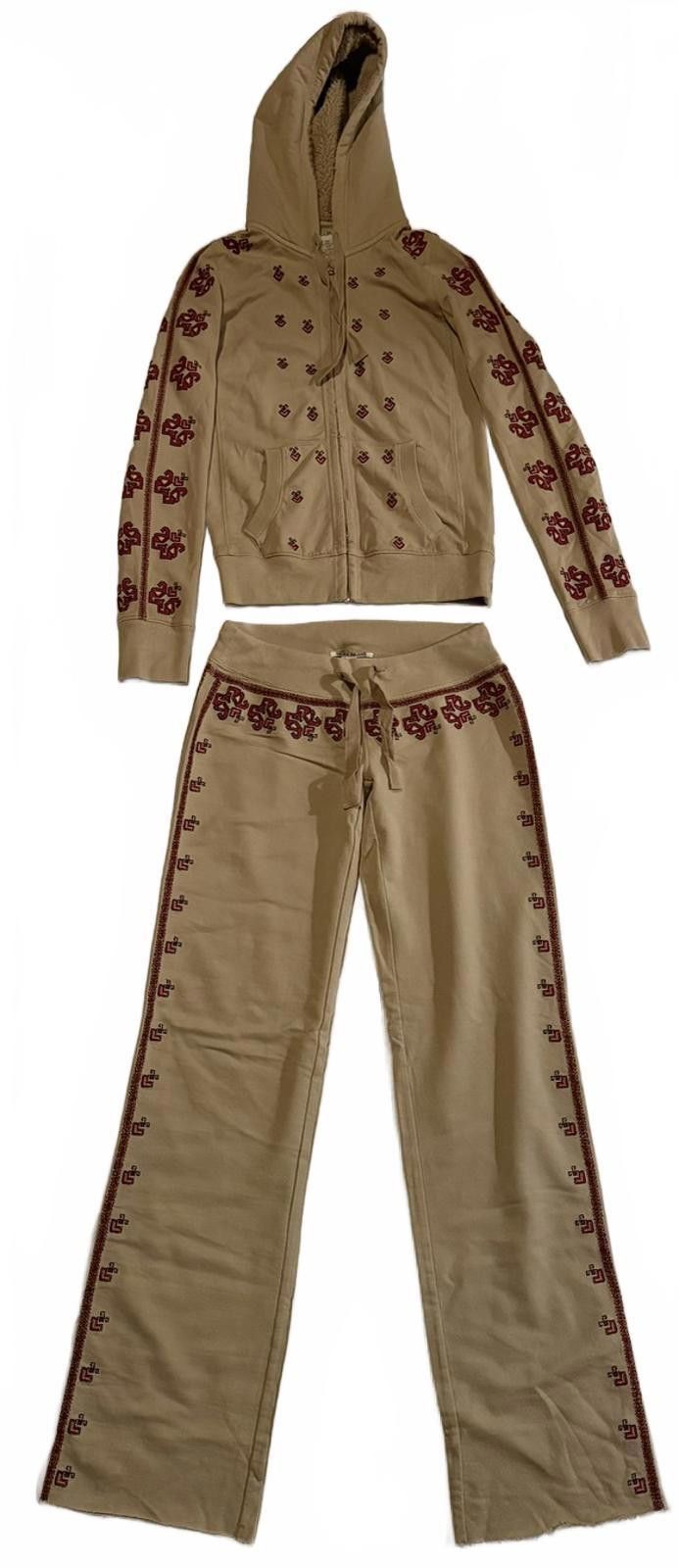 Lucky Brand NWOT Y2K Vintage Sweat Pants & Hoodie Set Size XS / US 0-2 / IT 36-38 - 5 Thumbnail