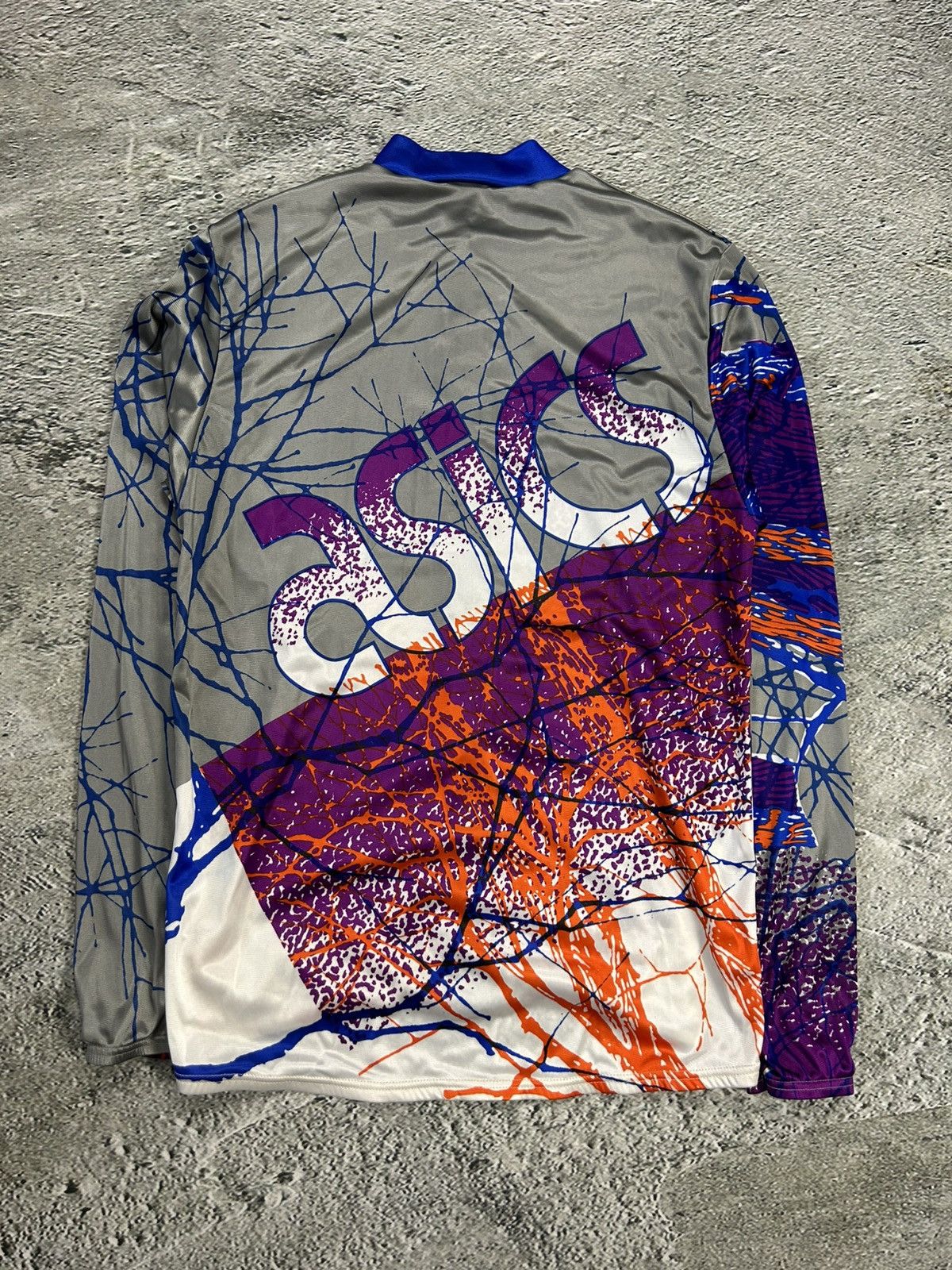 Asics × Vintage Asics vintage cycling jersey longsleeve full zip rave Size US L / EU 52-54 / 3 - 3 Thumbnail