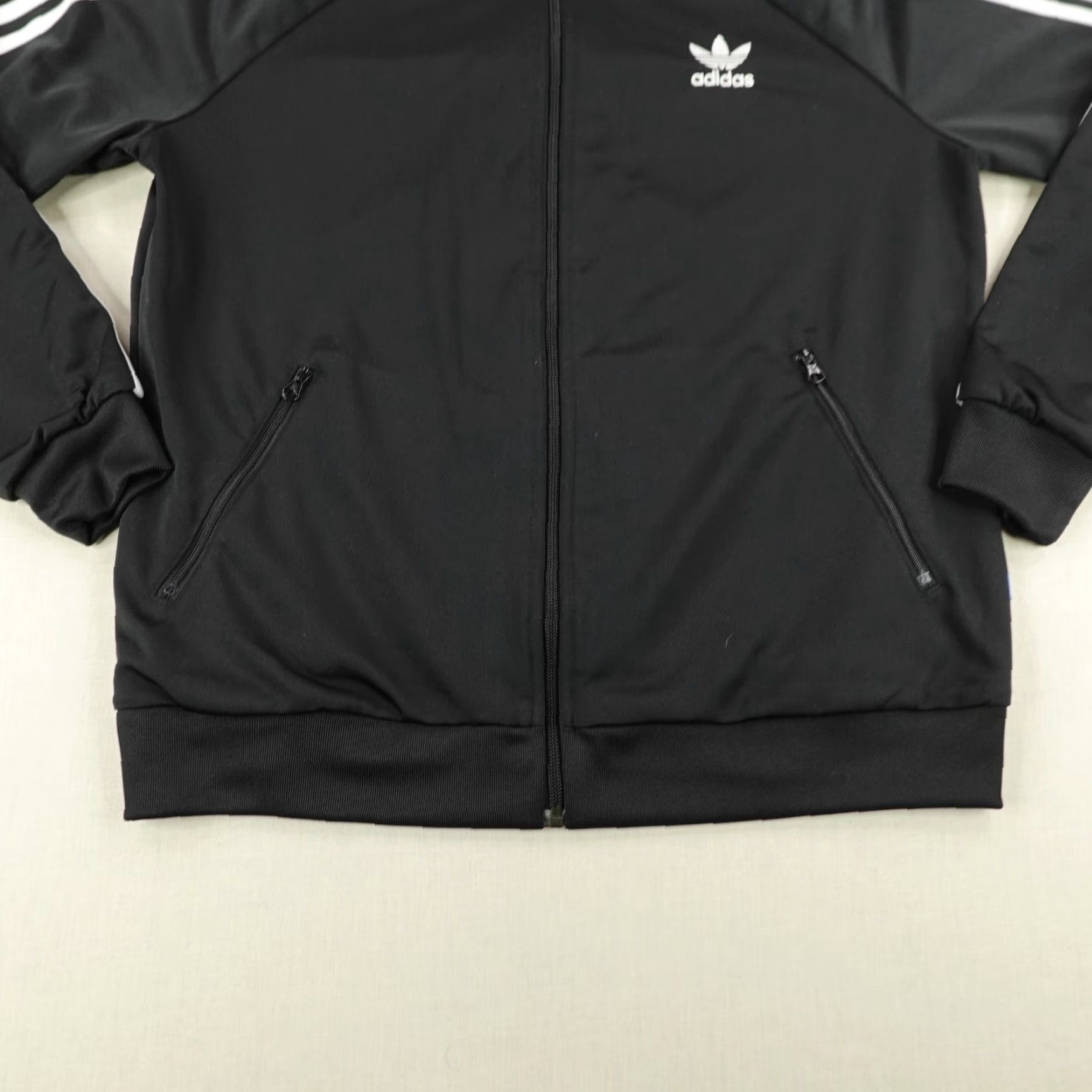 Adidas Adidas Jacket Womens Large Black White Trefoil Originals Track Coat Size L / US 10 / IT 46 - 4 Thumbnail