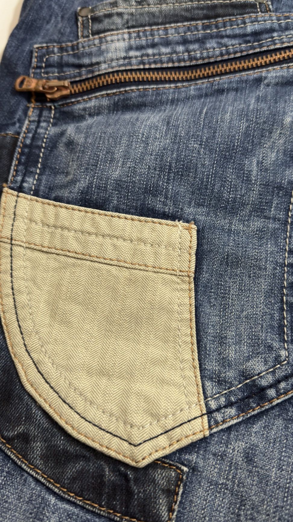 If Six Was Nine CIPO&BANXX Denim Patchwork Jeans Size US 42 / EU 58 - 8 Thumbnail