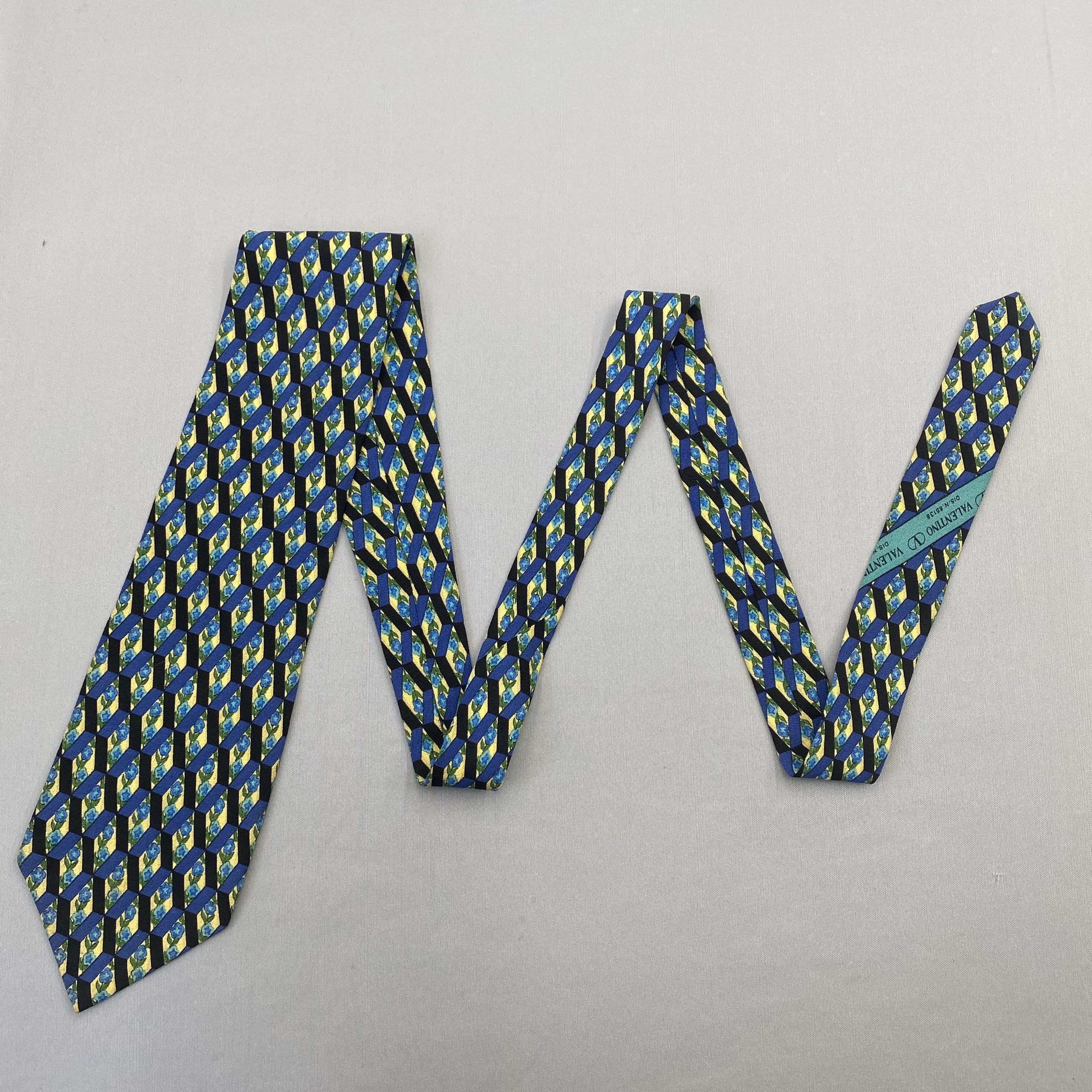 Valentino Vintage Valentino SILK Necktie Cravate Pure Silk Neck Tie Size ONE SIZE - 5 Thumbnail