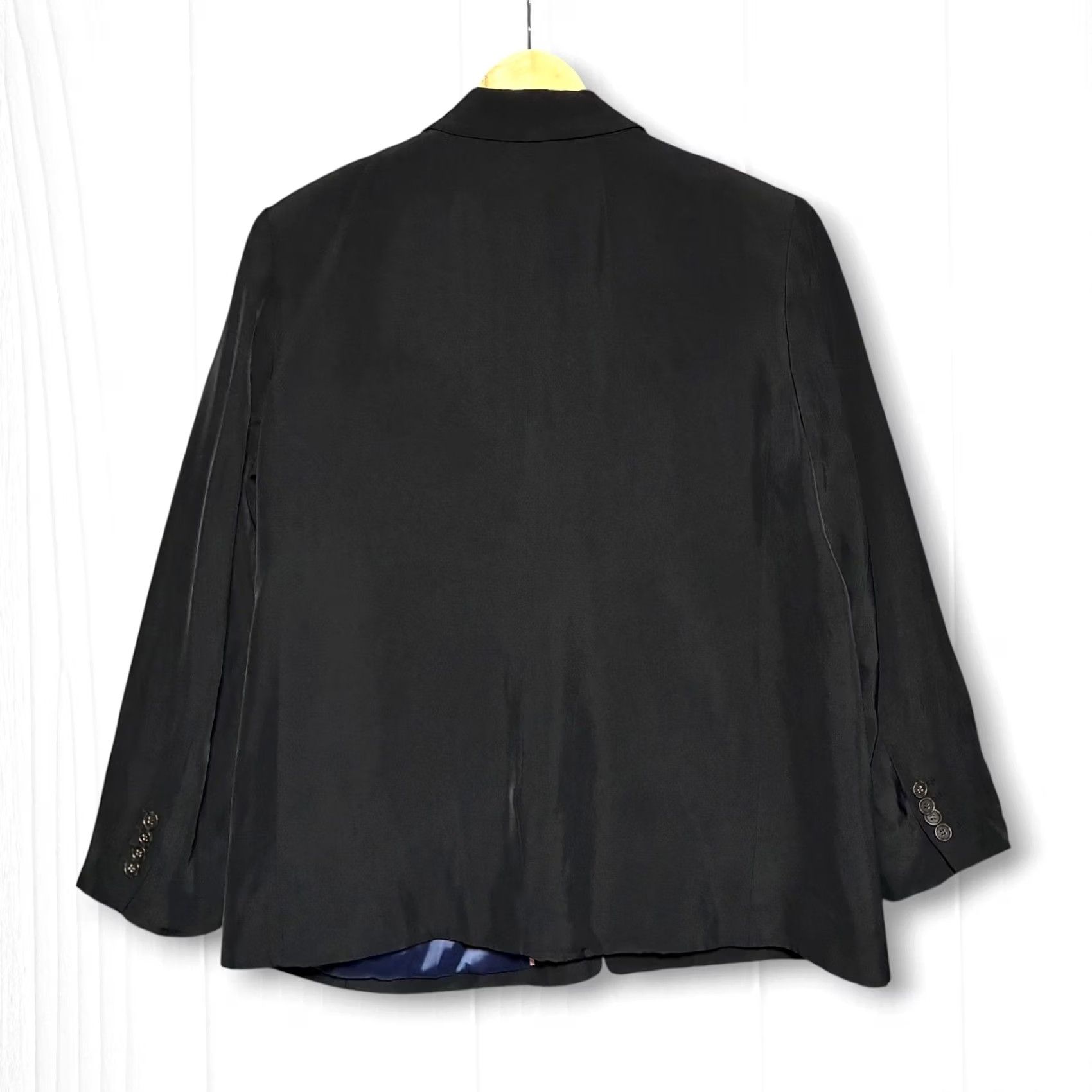 J.Crew VINTAGE? No. EUC J.Crew Single Button Notched Lapel Blazer Jacket Women 16 Black Size XXL / US 16-18 / IT 52-54 - 2 Thumbnail