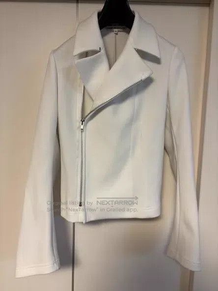 Comme des Garcons Comme Des Garcons Mainline white deconstructed biker jacke Size M / US 6-8 / IT 42-44 - 1 Thumbnail