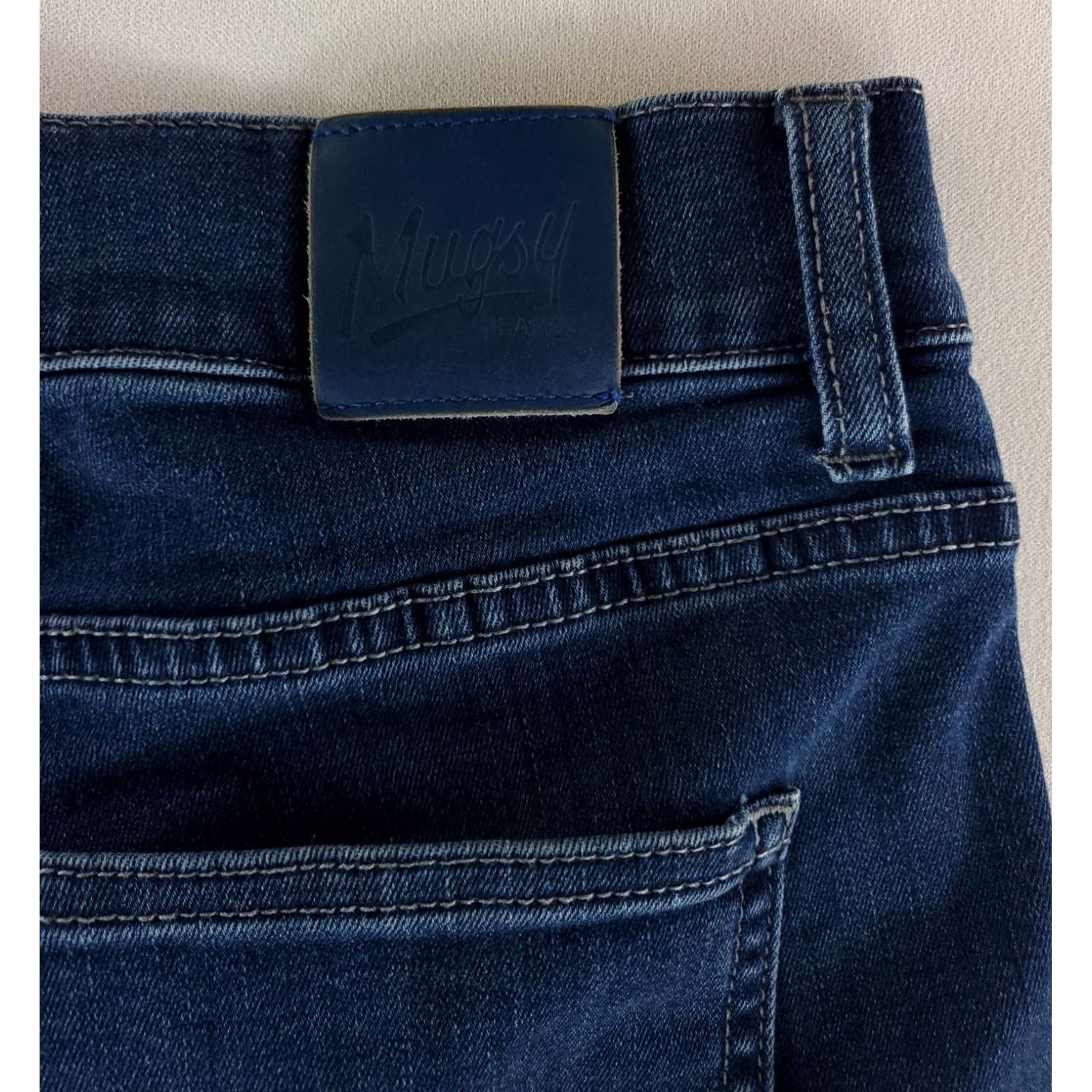 Vintage Mugsy Jeans Blue Straight Mens 35x32 Size US 35 - 4 Thumbnail