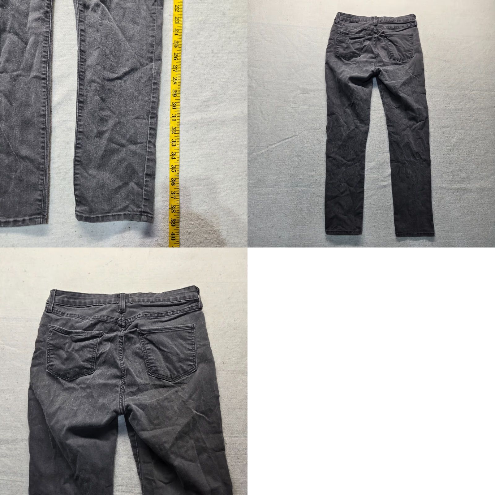 Denime JB Jeans Straight Leg Black Denim Stretch Jeggings Casual Adult Women's 30 Size 30" / US 8 / IT 44 - 8 Thumbnail