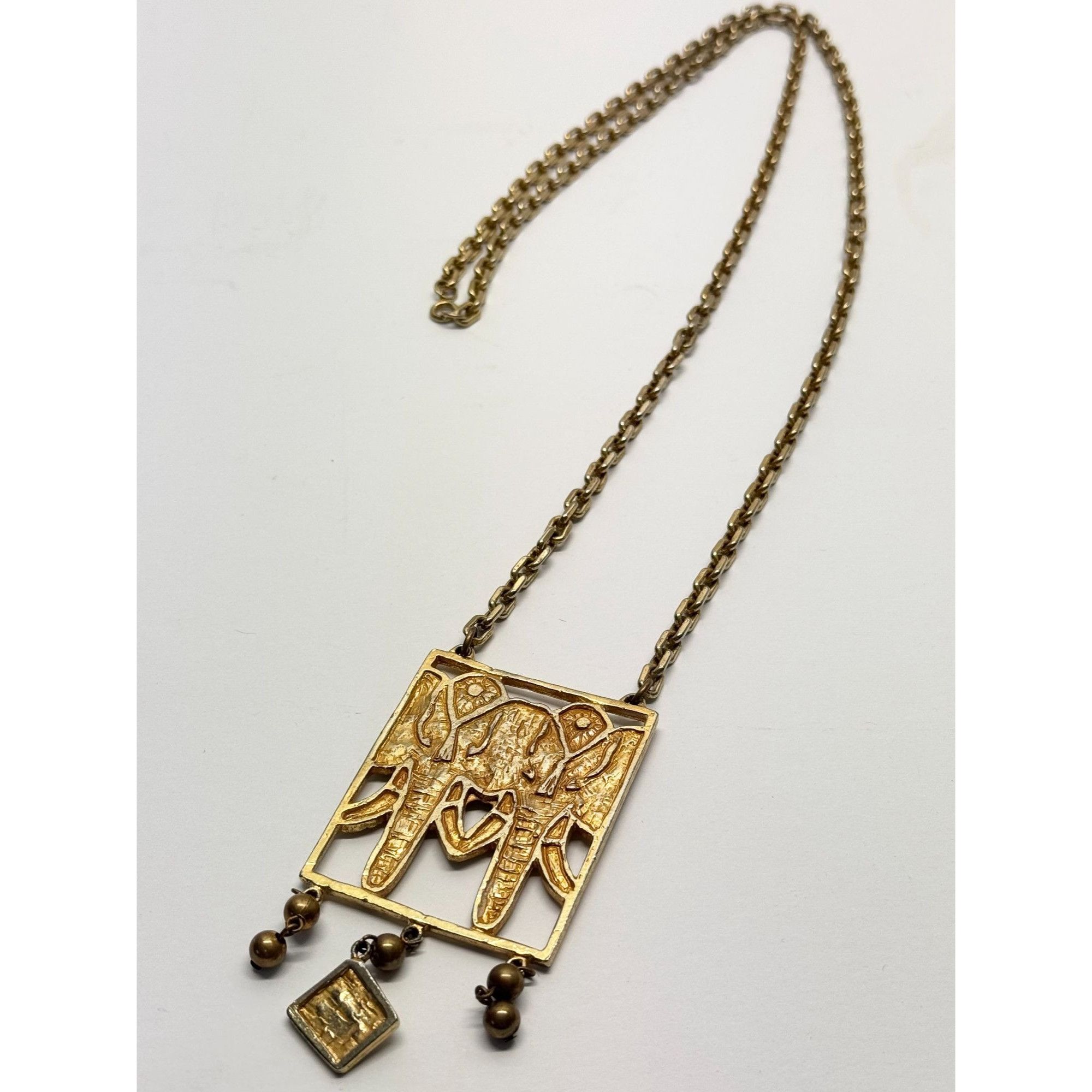 Vintage Vintage elephant charm pendant necklace Size ONE SIZE - 5 Thumbnail