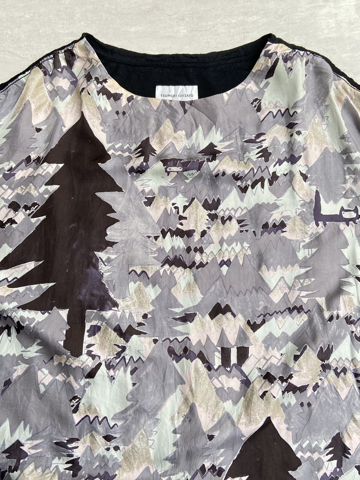 Issey Miyake × Tsumori Chisato TSUMORI CHISATO Patterned T-shirt Size US XXL / EU 58 / 5 - 9 Thumbnail