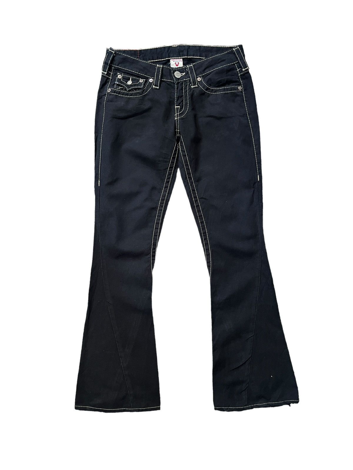 True Religion True Religion Flare Denim Jeans Twisted Seam Jeans Size US 30 / EU 46 - 2 Thumbnail