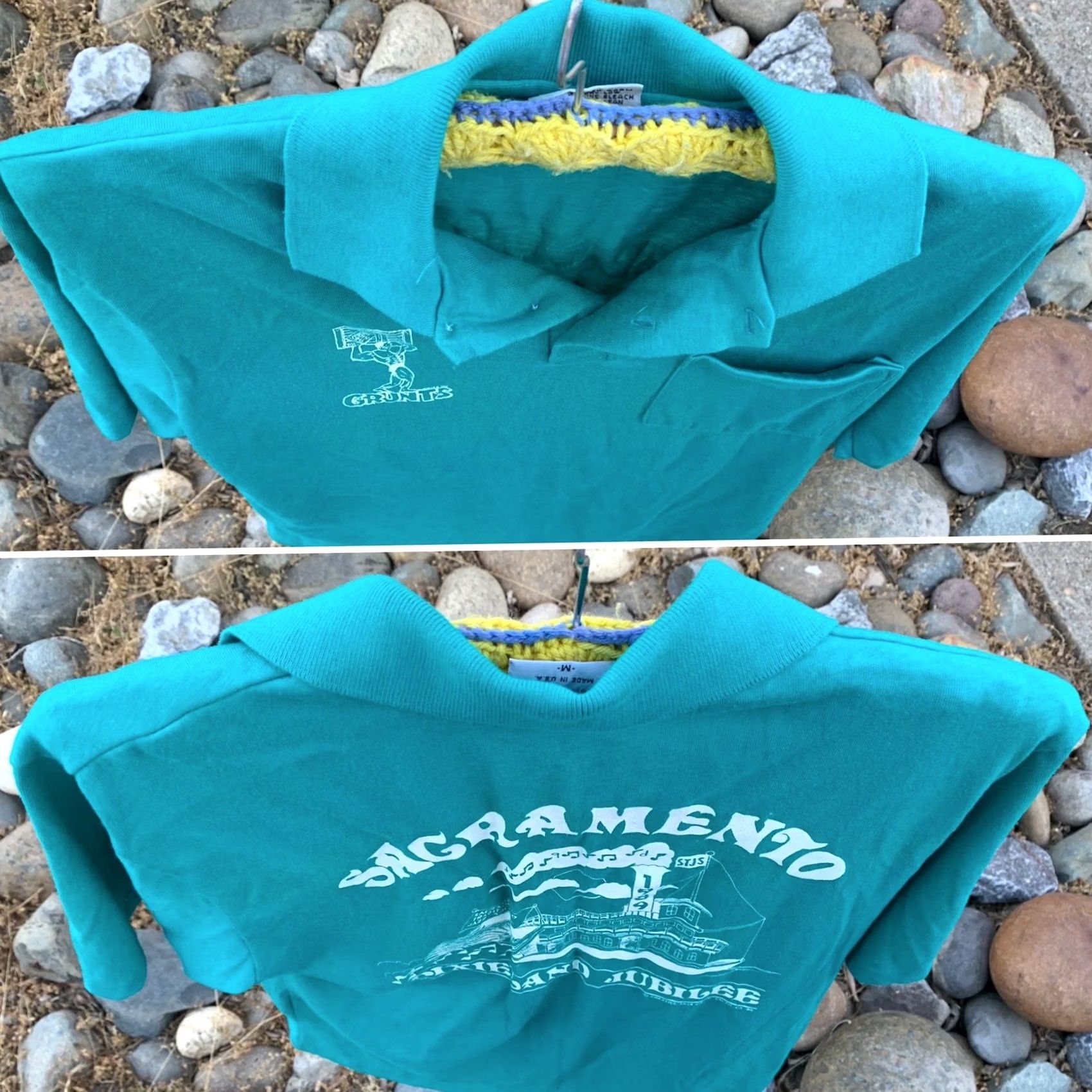 Vintage VINTAGE Grunt’s Sacramento 1989 Dixieland Jubilee pocket polo shirt M Size US M / EU 48-50 / 2 - 2 Thumbnail