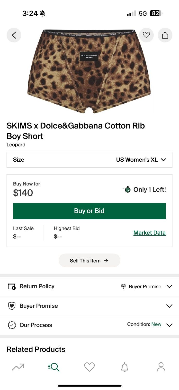 SKIMS SKIMS x Dolce&Gabbana Cotton Rib Boy Short Size 34" / US 12 / IT 48 - 4 Thumbnail