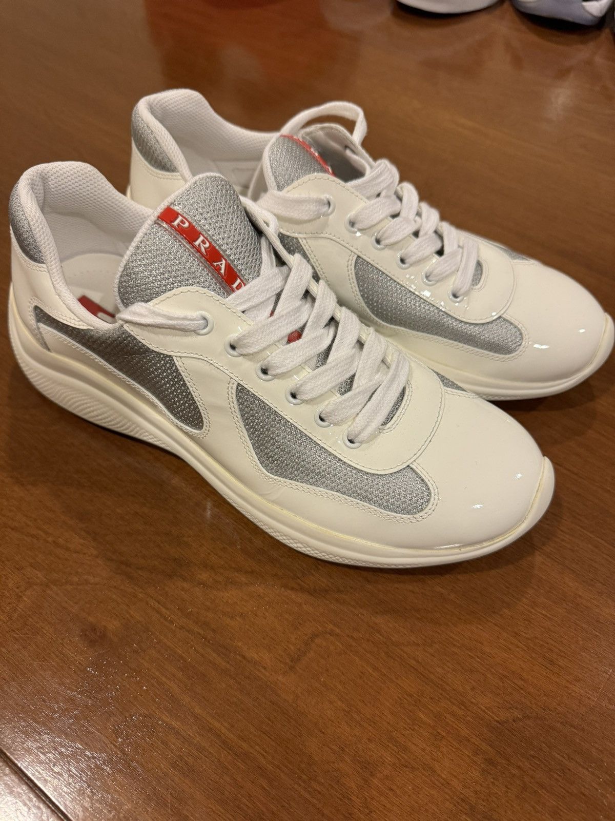 Prada Pradas America cup sneaker Grailed