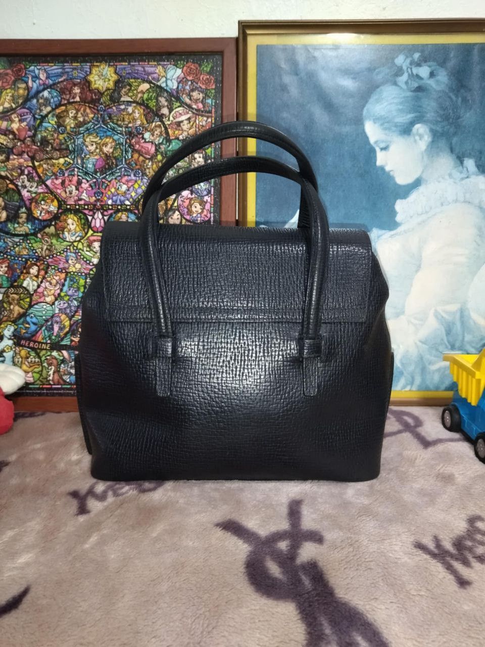 Loewe Loewe Logo Embossed Two-way Hand bag Shoulder Black Vintage Size ONE SIZE - 5 Thumbnail