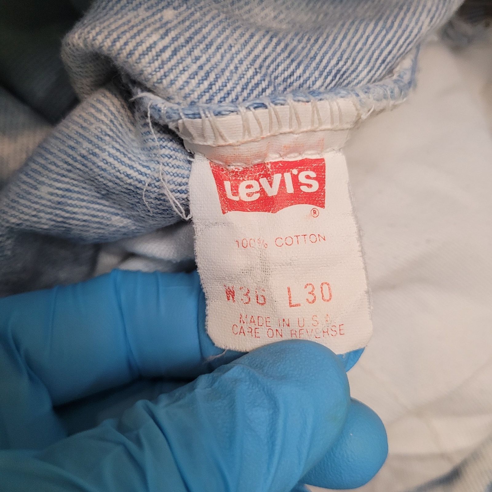 Levi's VTG 80s Orange Tab Levis 550 Acid Wash Jeans 36x30 Baggy Size US 36 / EU 52 - 11 Thumbnail