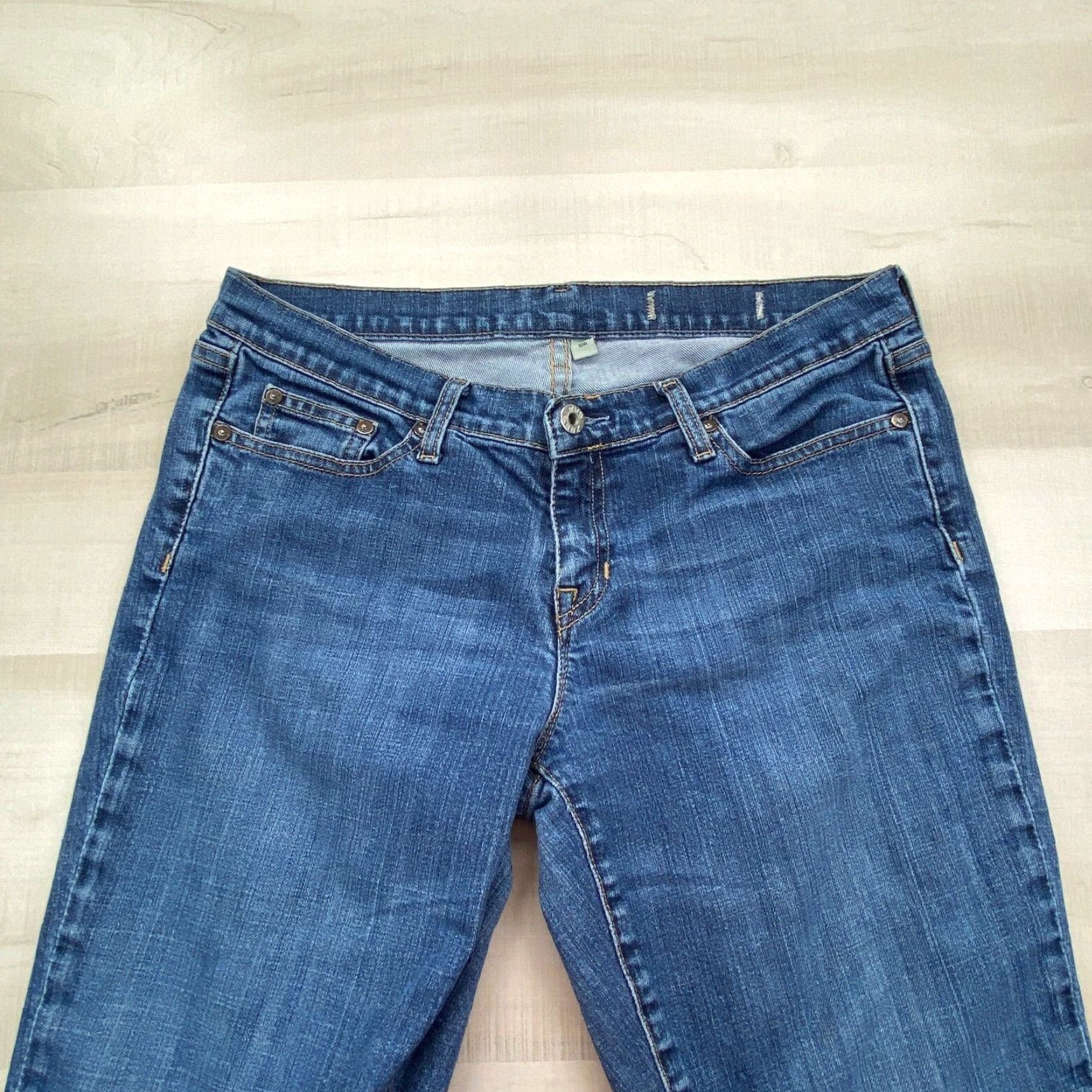 Gap GAP 1969 Womens Bootcut Jeans Blue 10 Regular Medium Wash Size 32" / US 10 / IT 46 - 2 Thumbnail