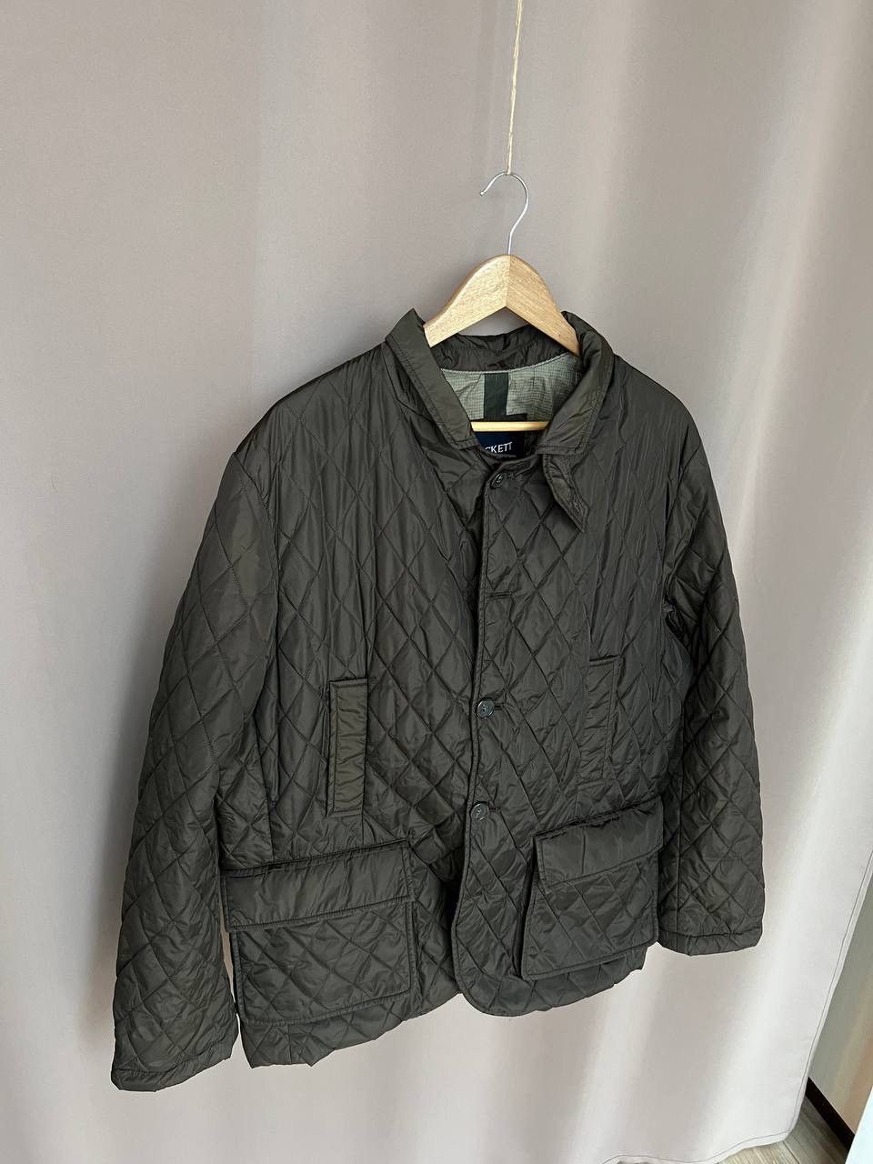 Hackett Hackett London Qualited Jacket Mens Size XXL Dark Olive Size US XXL / EU 58 / 5 - 5 Thumbnail