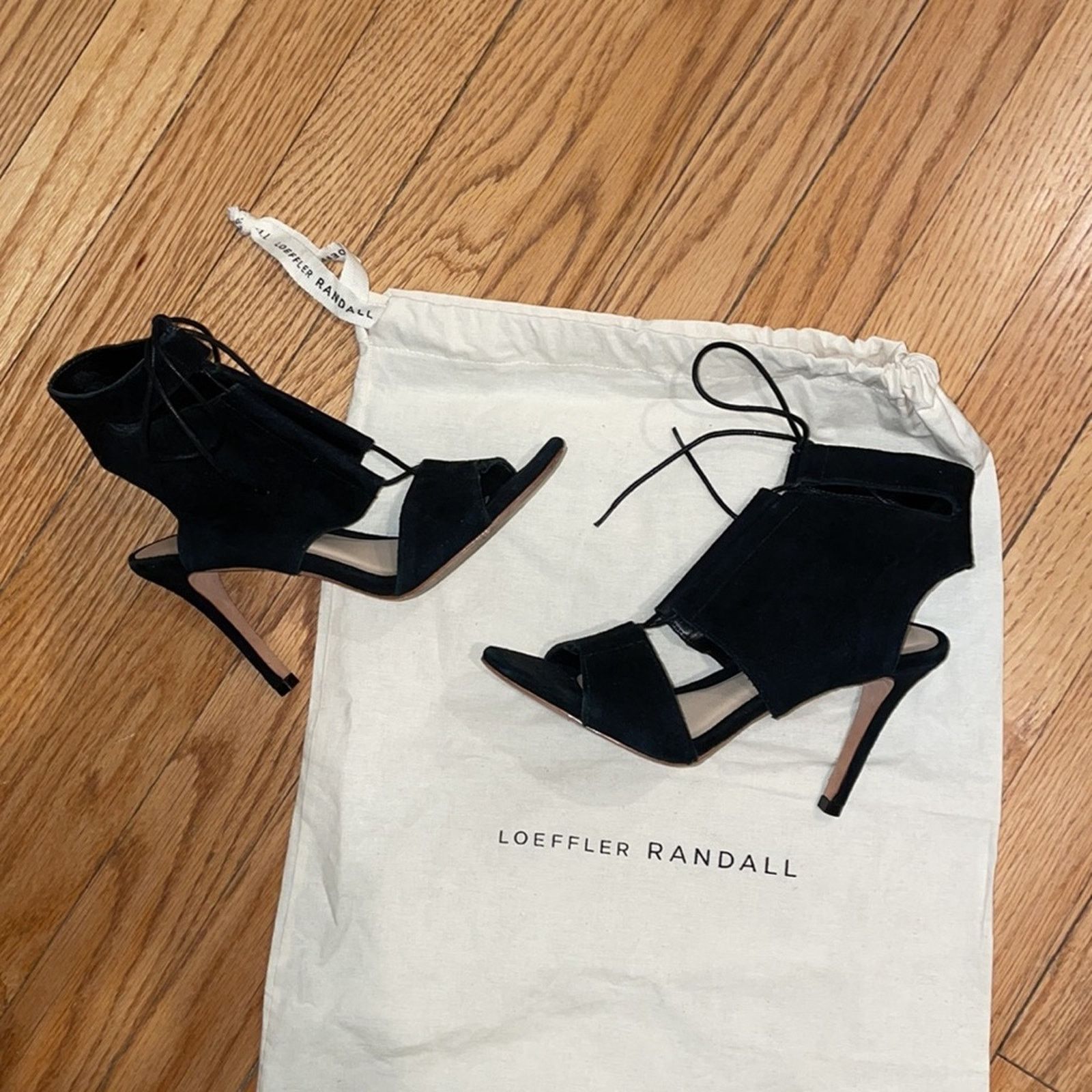 Loeffler Randall Loeffler Randall Scarlet black suede heels size 5B Size US 5 / IT 35 - 1 Thumbnail