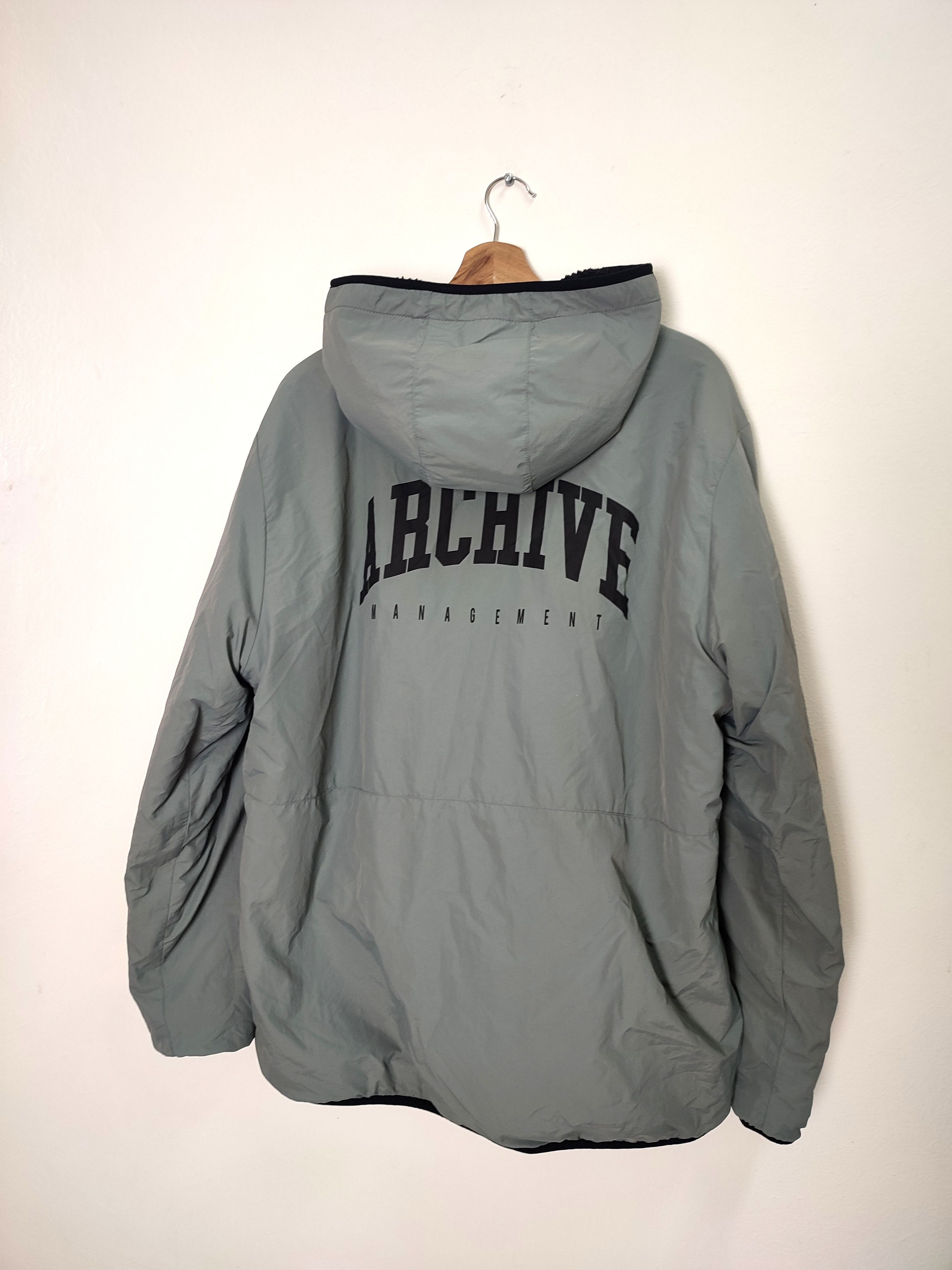 Japanese Brand Archive Management Fleece Hoodie Reversible Jacket Size US L / EU 52-54 / 3 - 12 Thumbnail