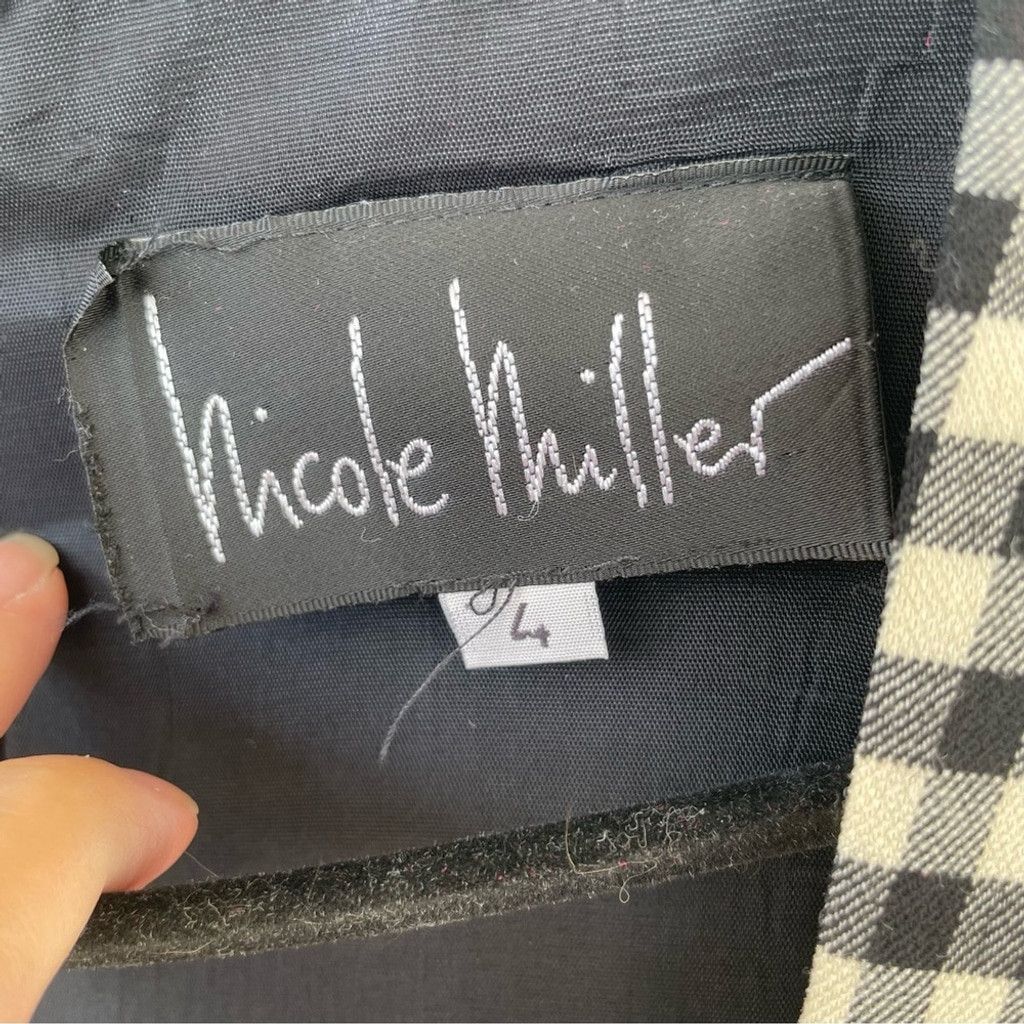 Nicole Miller Nicole Miller Black & White Gingham Print Dress Size 4 Size S / US 4 / IT 40 - 2 Thumbnail
