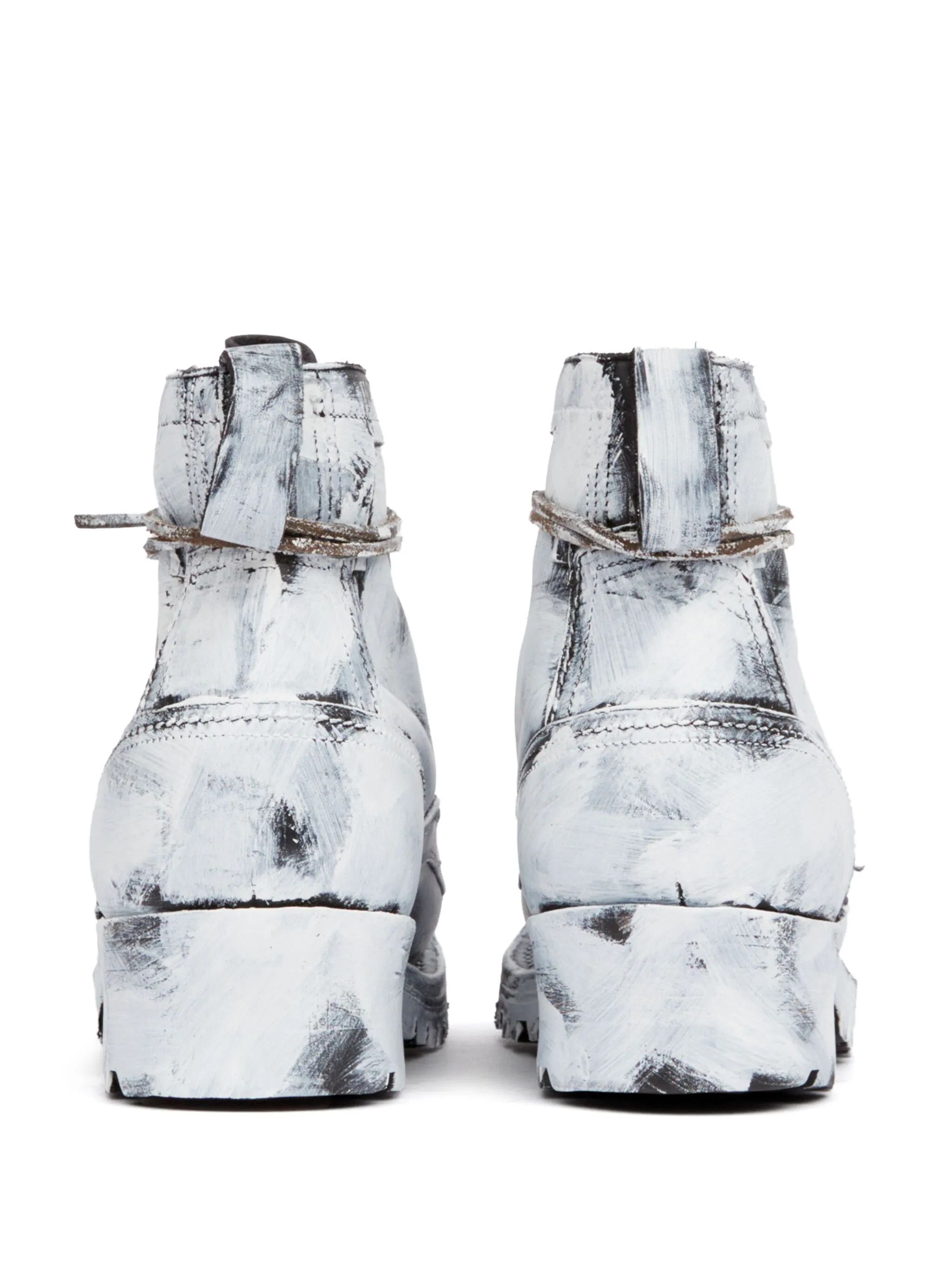 Maison Margiela o1w1db11225 Sierra Bianchetto Boots in White/Black Size US 12 / EU 45 - 4 Thumbnail