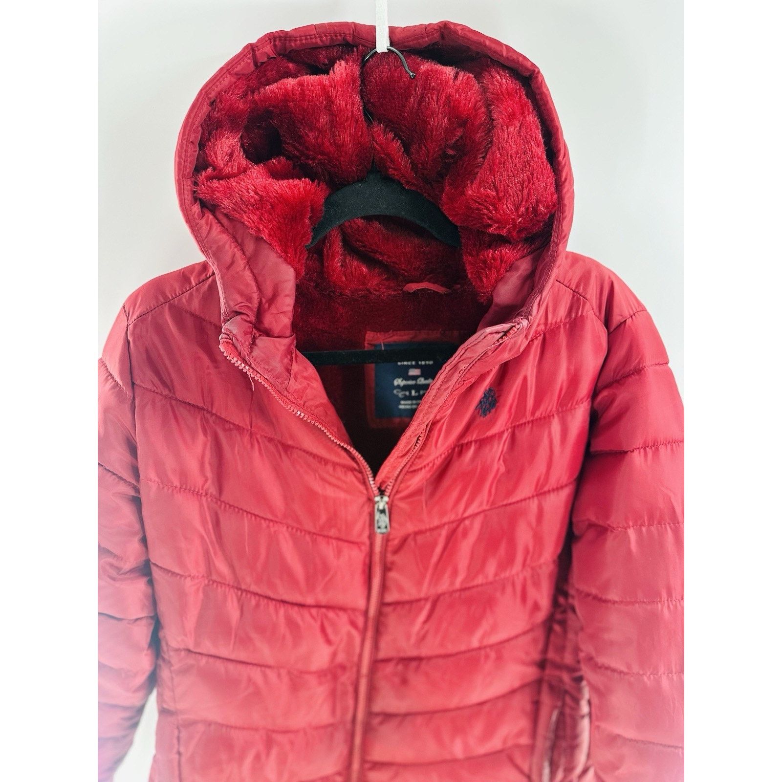 Polo Ralph Lauren U.S. Polo Assn. Women's Puffer Jacket Lightweight Coat Size L / US 10 / IT 46 - 1 Thumbnail
