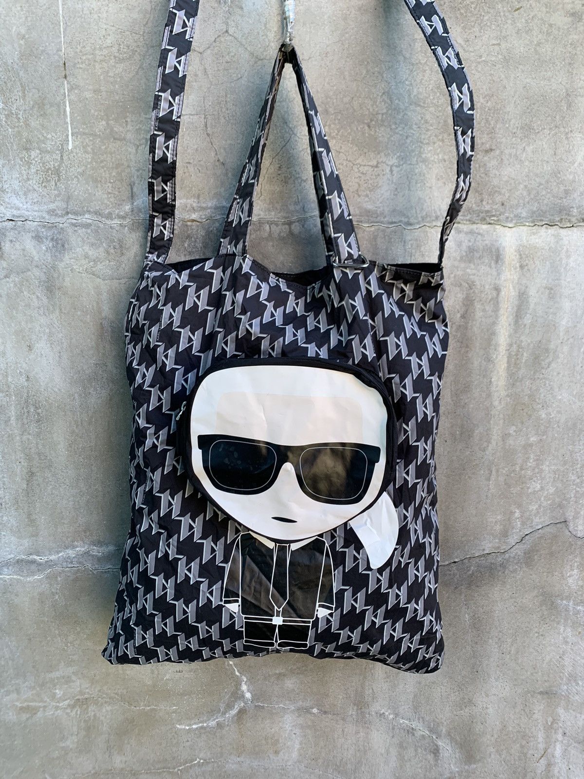 Karl Lagerfeld K/ikonik Monogram Nylon Tote Bag Size ONE SIZE - 2 Thumbnail
