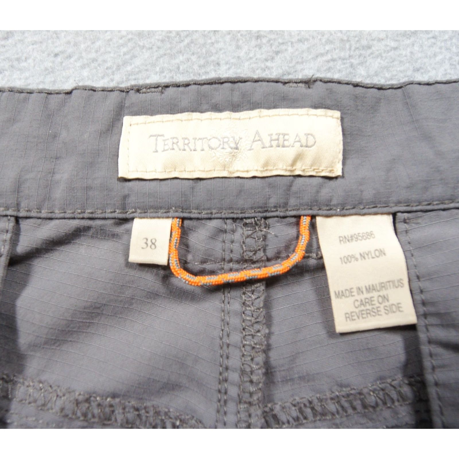 The Territory Ahead Territory Ahead Pants Mens 38 Gray Cargo Pockets Ripstop Outdoors Hike Camp Cargo Pants | 5-Pocket | Nylon | Straight | Wrangler? Size US 38 / EU 54 - 6 Thumbnail
