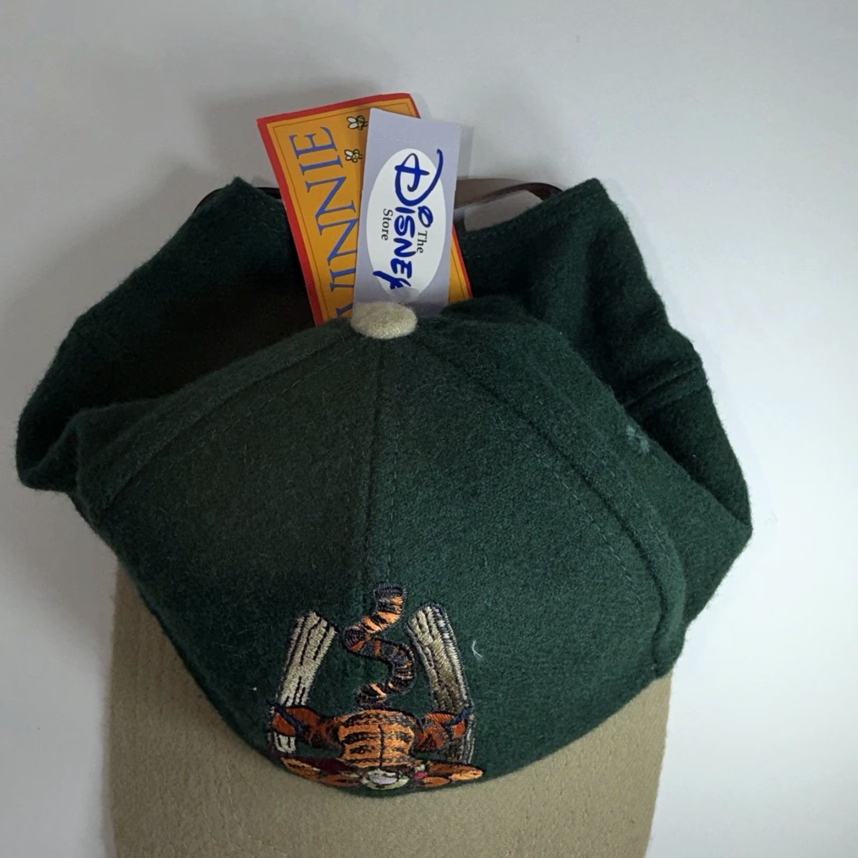 Disney VINTAGE Disney Tigger Wool Blend Hat Cap Strap Back Green 90s New Men Baseball Cap Adjustable Toys Animals Cartoon Boys Mens Size ONE SIZE - 7 Thumbnail