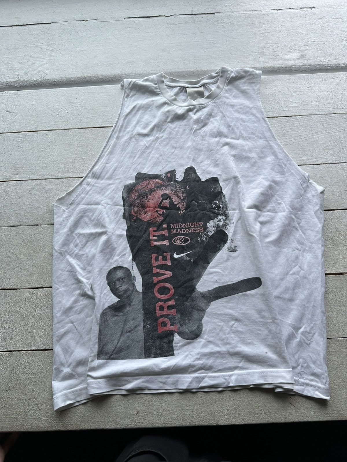 Nike 🚨RARE NIKE TANK BASKETBALL MIDNIGHT MADNESS SPORTSWEAR Y2K Size US XL / EU 56 / 4 - 1 Thumbnail