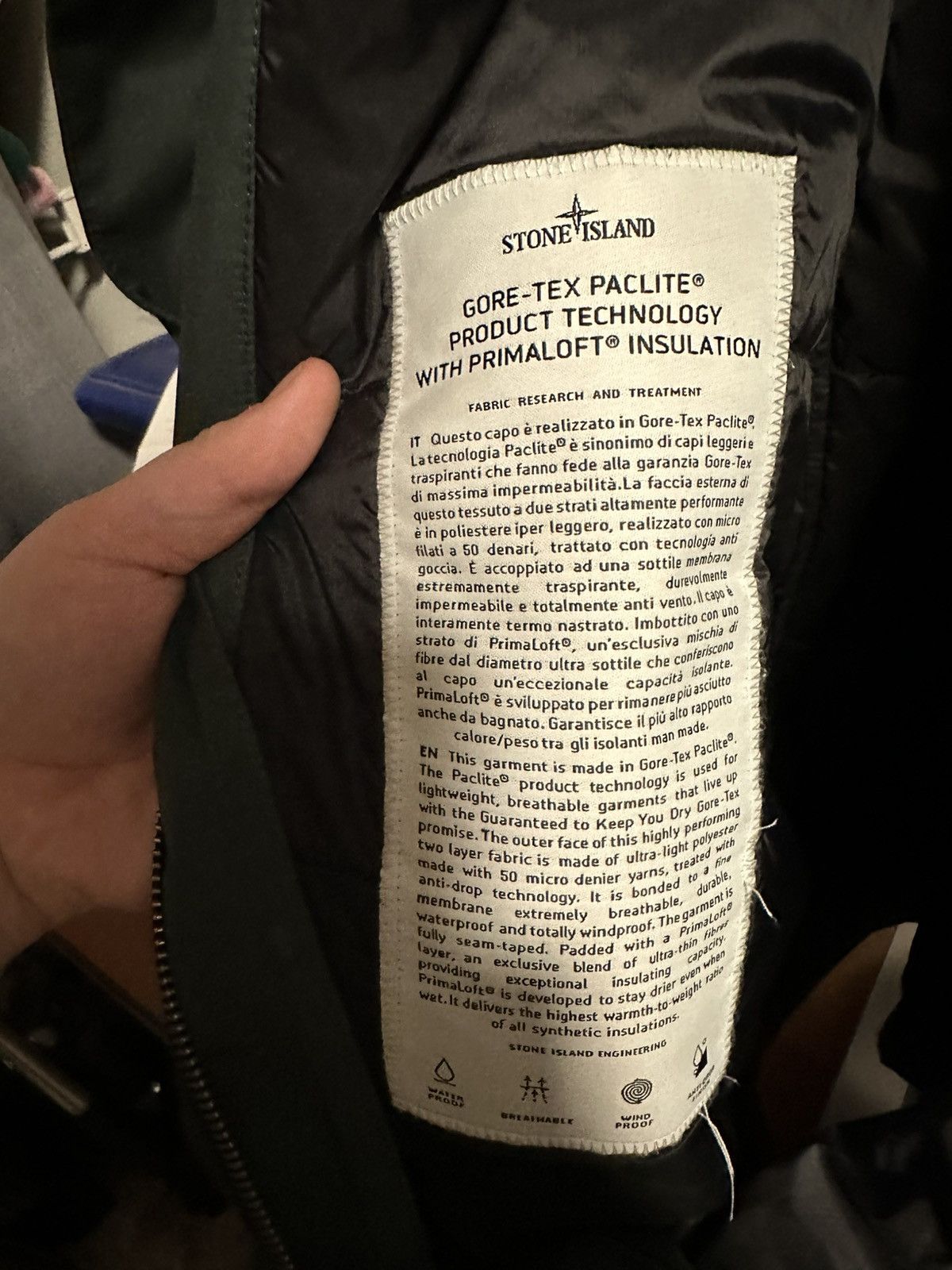 Stone Island Stone island insulated Goretex Rain jacket Bottle green Size US M / EU 48-50 / 2 - 8 Thumbnail